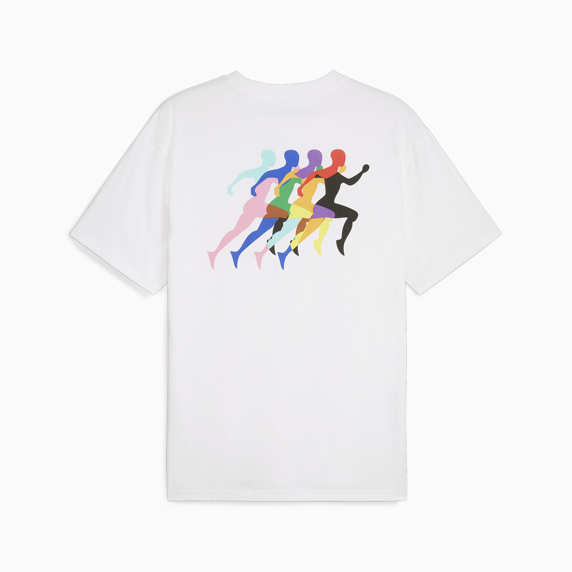 PUMA LOVE MARATHON T-shirt met print, Wit