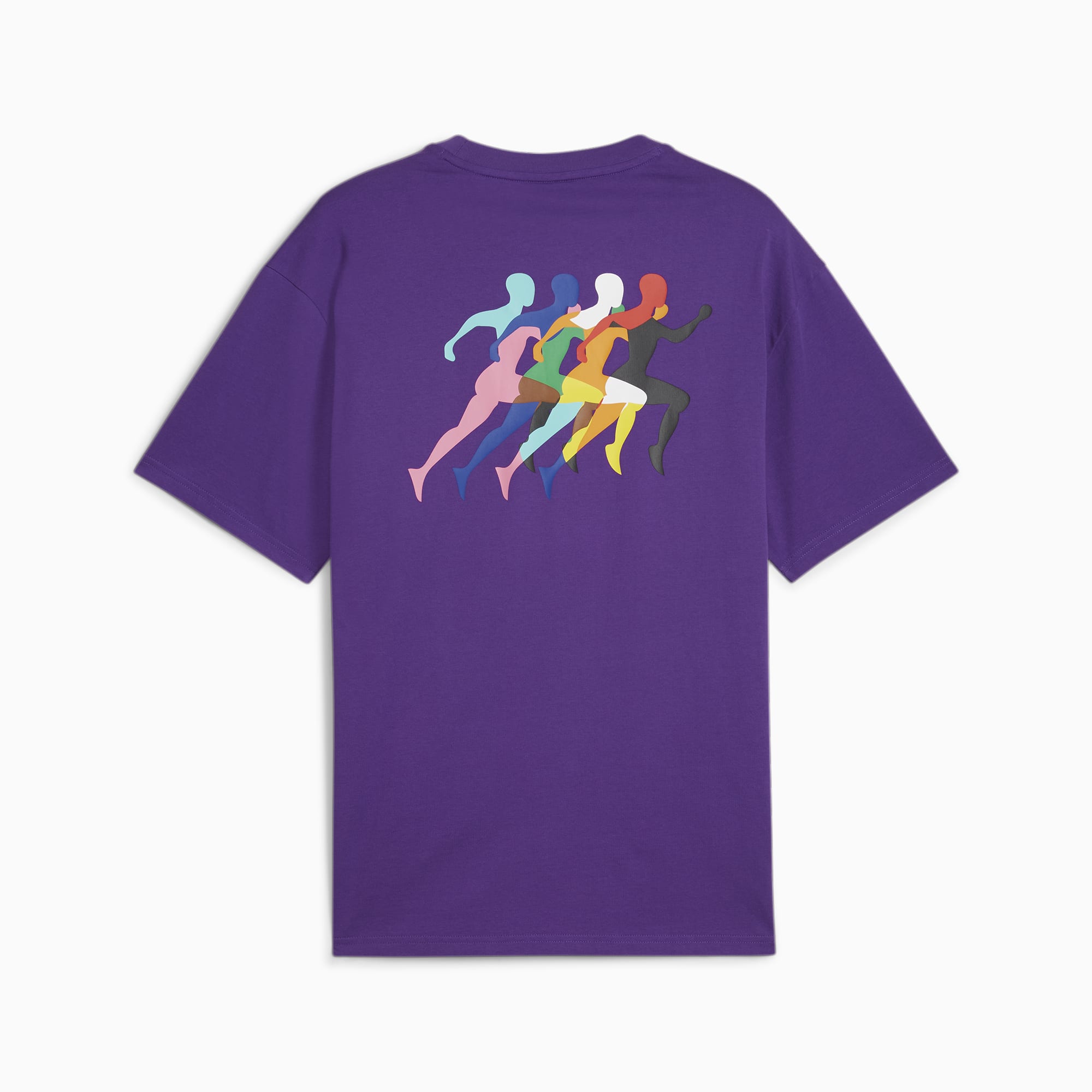 PUMA LOVE MARATHON T-shirt met print, Iris