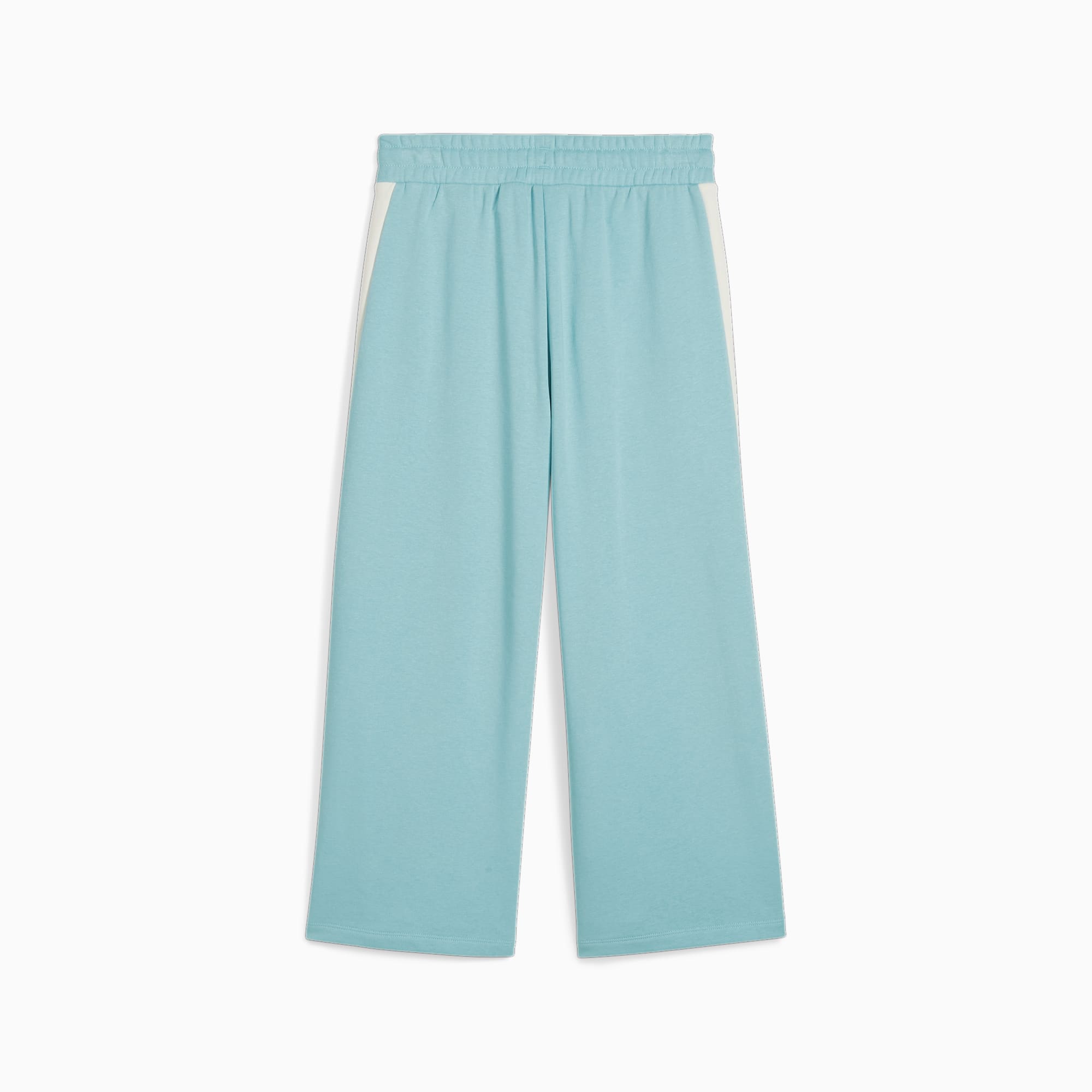 PUMA T7 Snflr Girls' 7/8 Sweatpants, Turquoise Surf, Size 128, Clothing