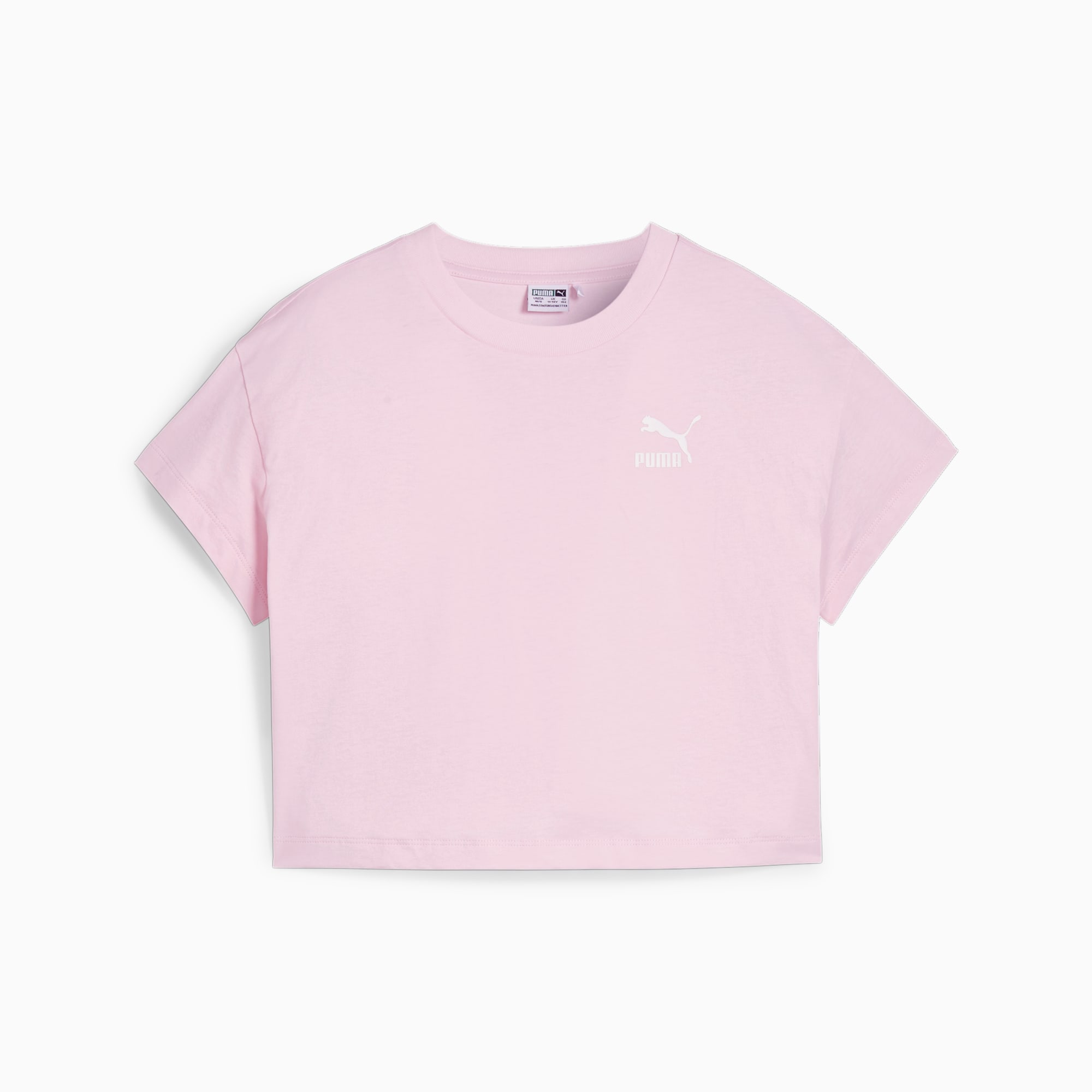 PUMA BETTER CLASSICS T-Shirt Mädchen, Rosa/Weiß, Größe: 176, Kleidung