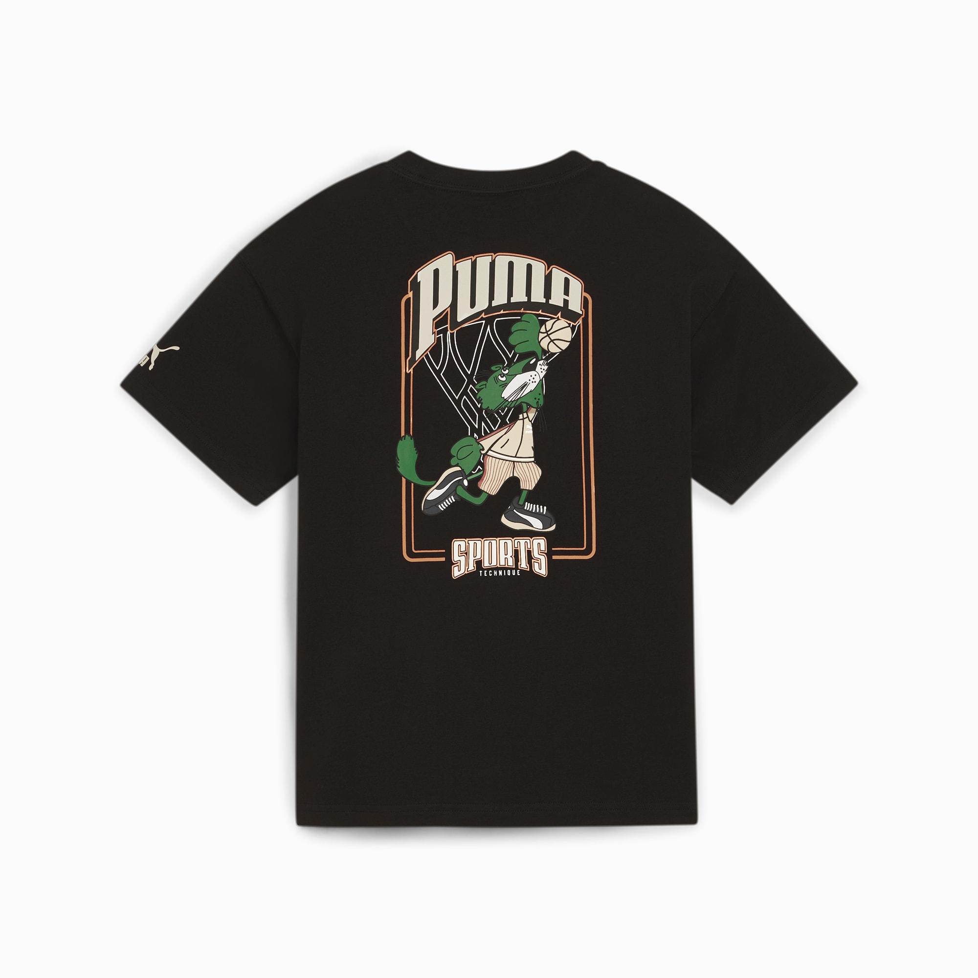PUMA FOR THE FANBASE T-shirt met print, Zwart