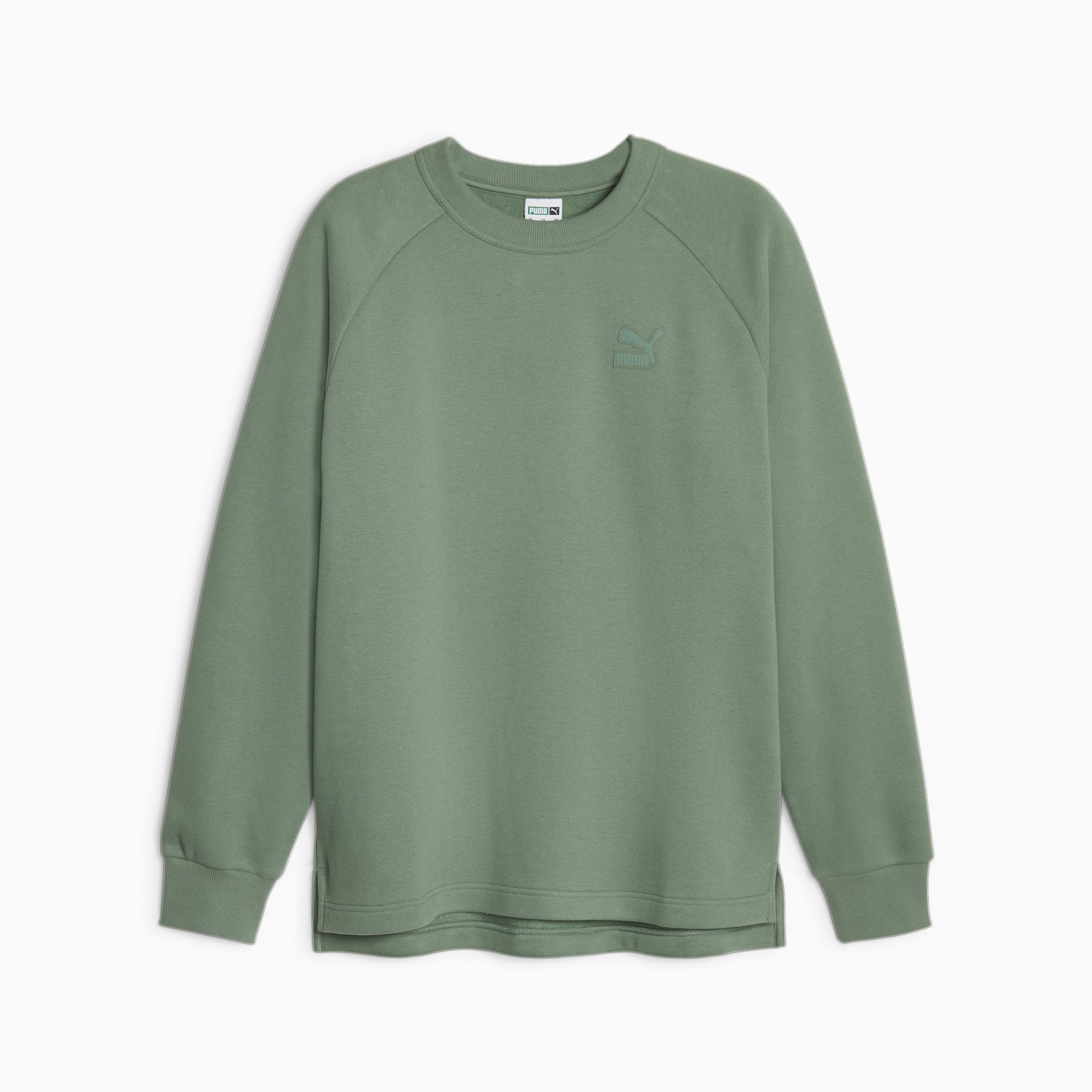 Men's PUMA Classics Sweatshirt, Eucalyptus, Size XXS, Clothing