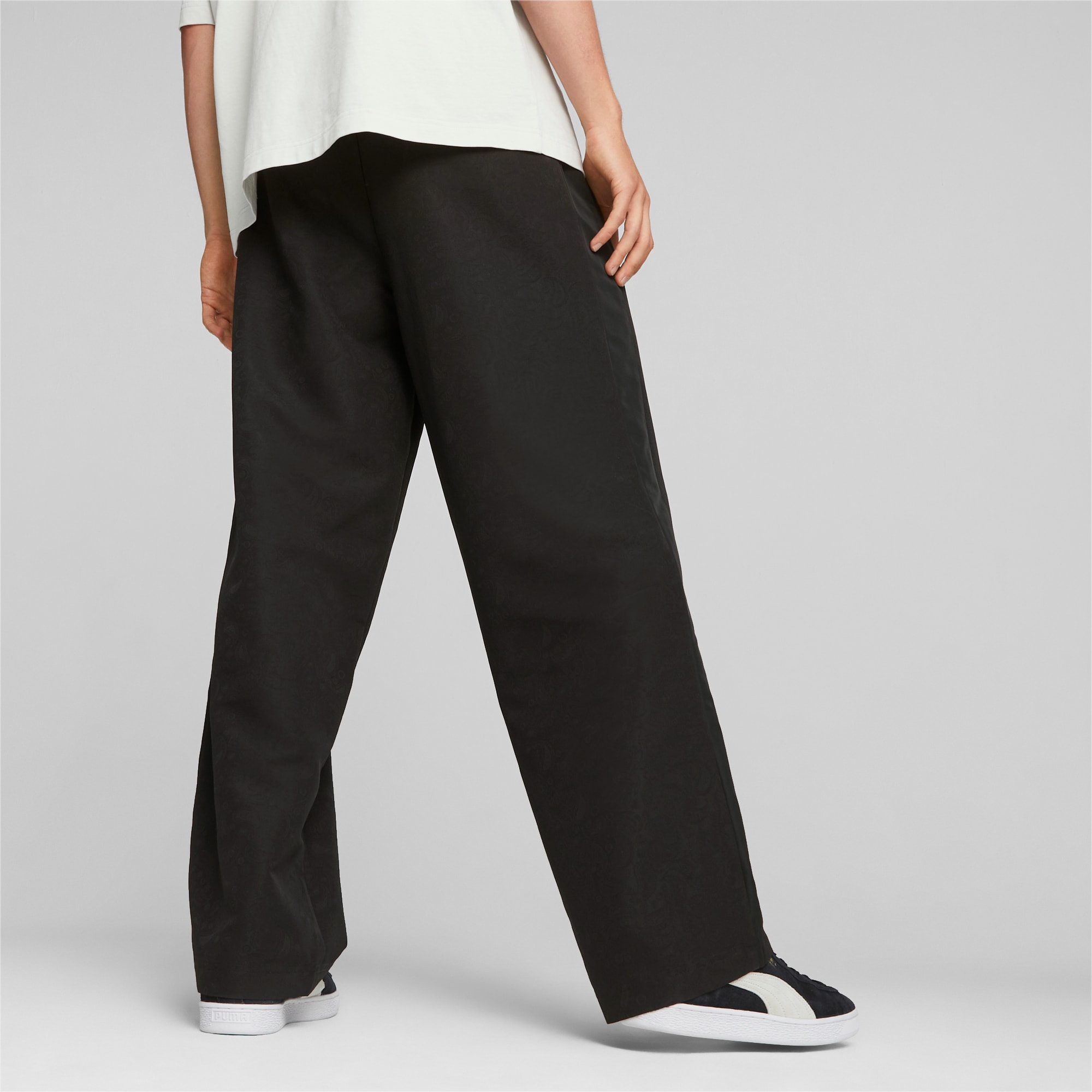 Men's PUMA T7 Paisleyluxe Track Pants, Black, Size XXS, Clothing