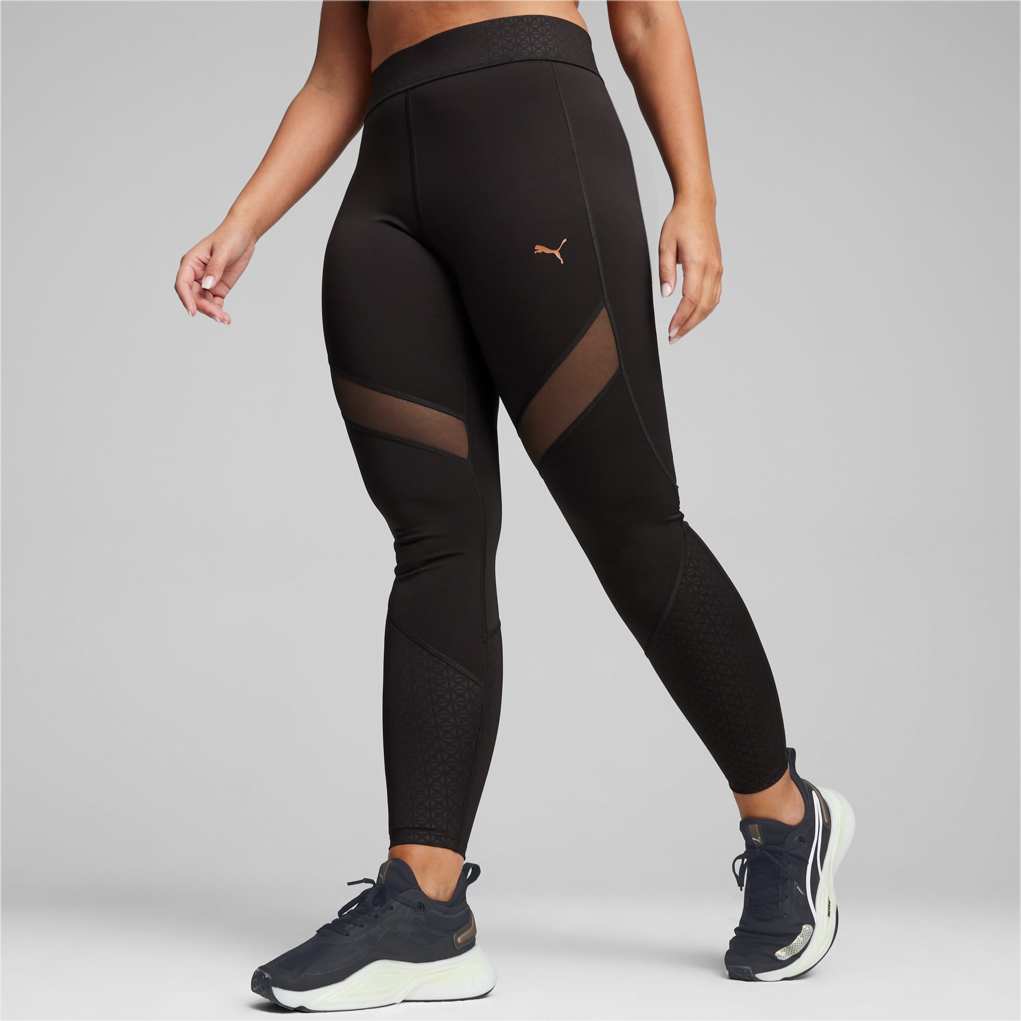 Pantaloni aderenti da training PUMA x PAMELA REIF da donna, Nero/Altro