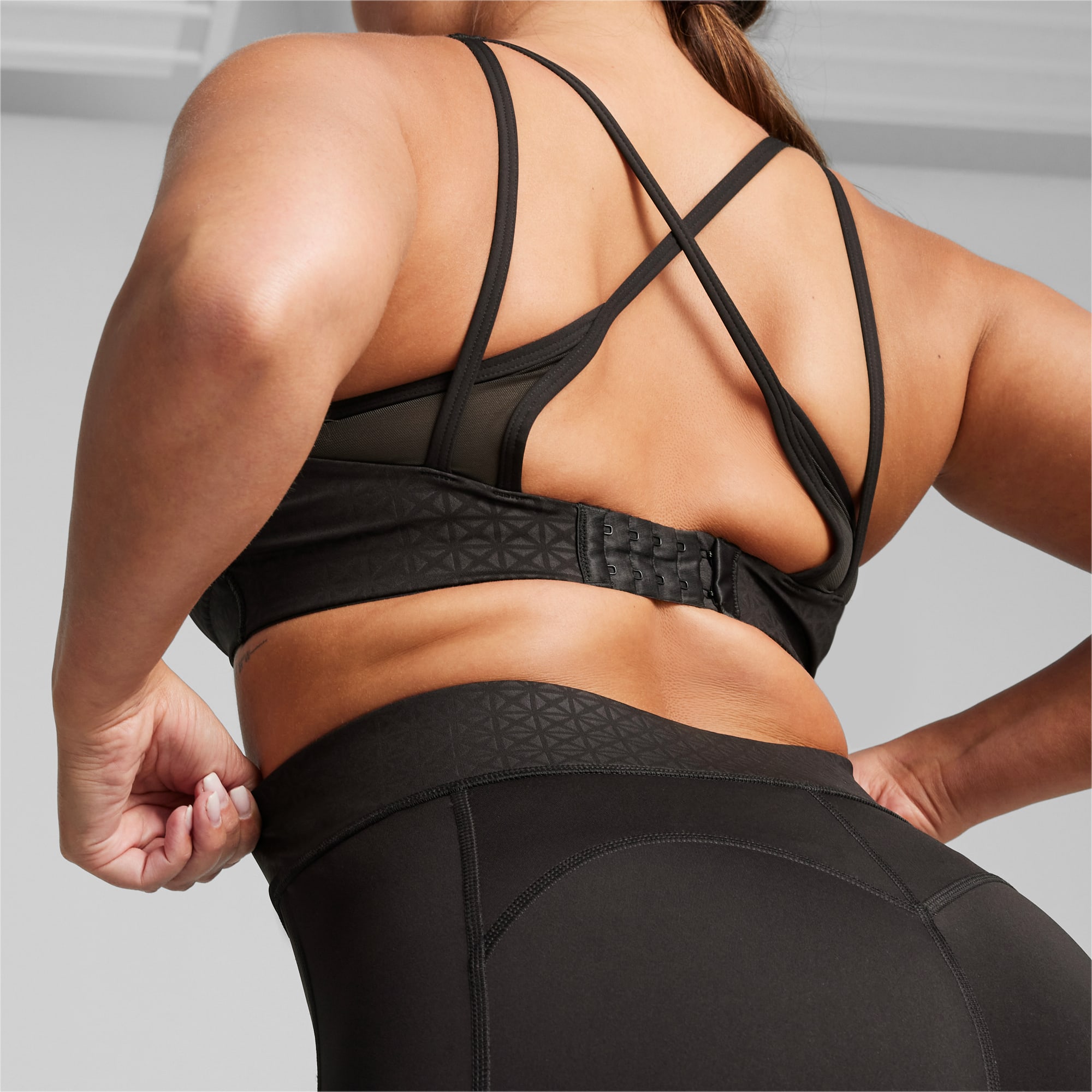 Pantaloni aderenti da training PUMA x PAMELA REIF da donna, Nero/Altro