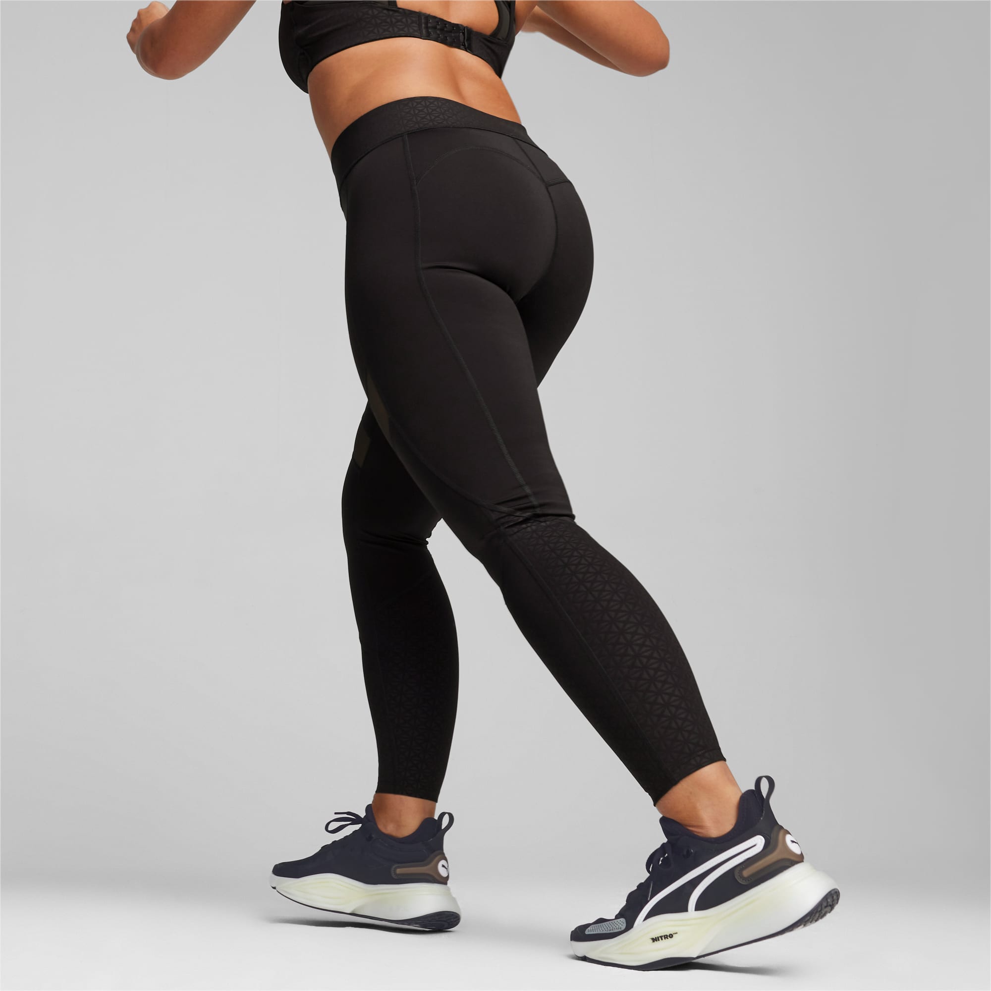 Pantaloni aderenti da training PUMA x PAMELA REIF da donna, Nero/Altro