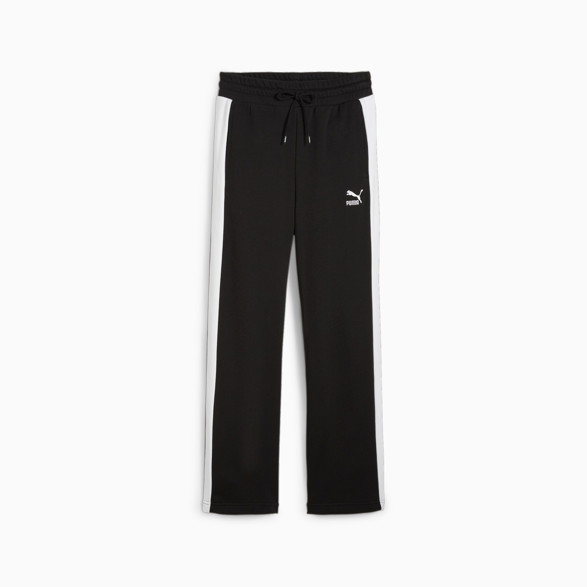 PUMA Iconic T7 Women's Straight Pants, Black, Size L, Clothing