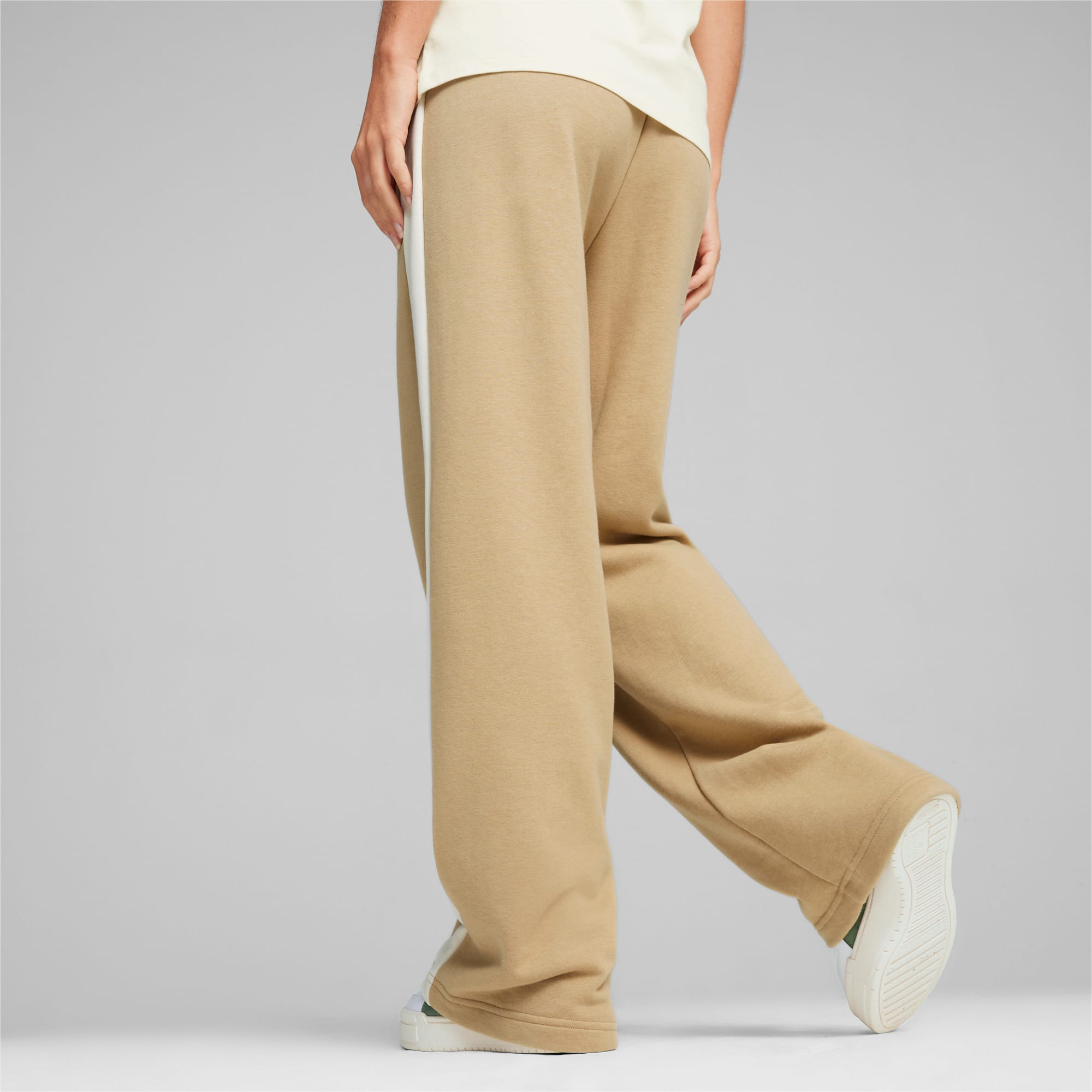PUMA Iconic T7 Women's Straight Pants, Prairie Tan, Size M, Clothing