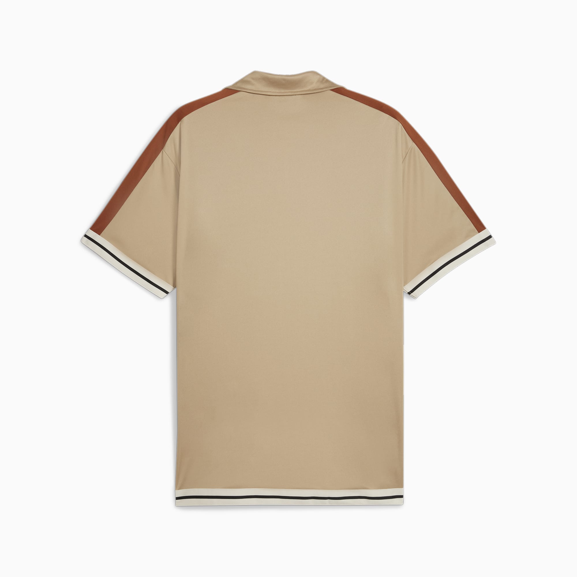 Vrijetijdsoverhemd met labelstitching, model 'THE FANBASE'
