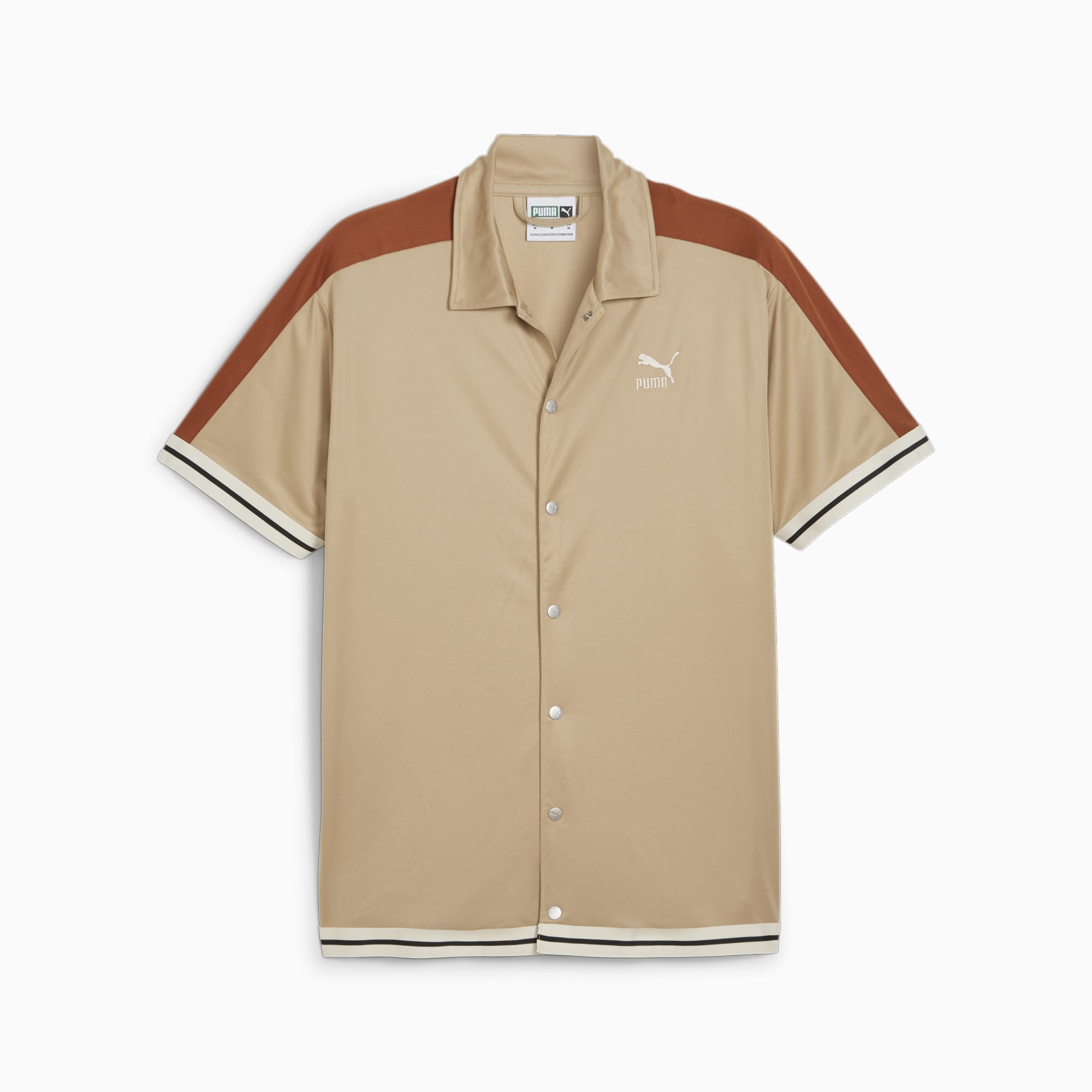 PUMA T7 Men's Shooting Shirt, Prairie Tan, Size S, Clothing