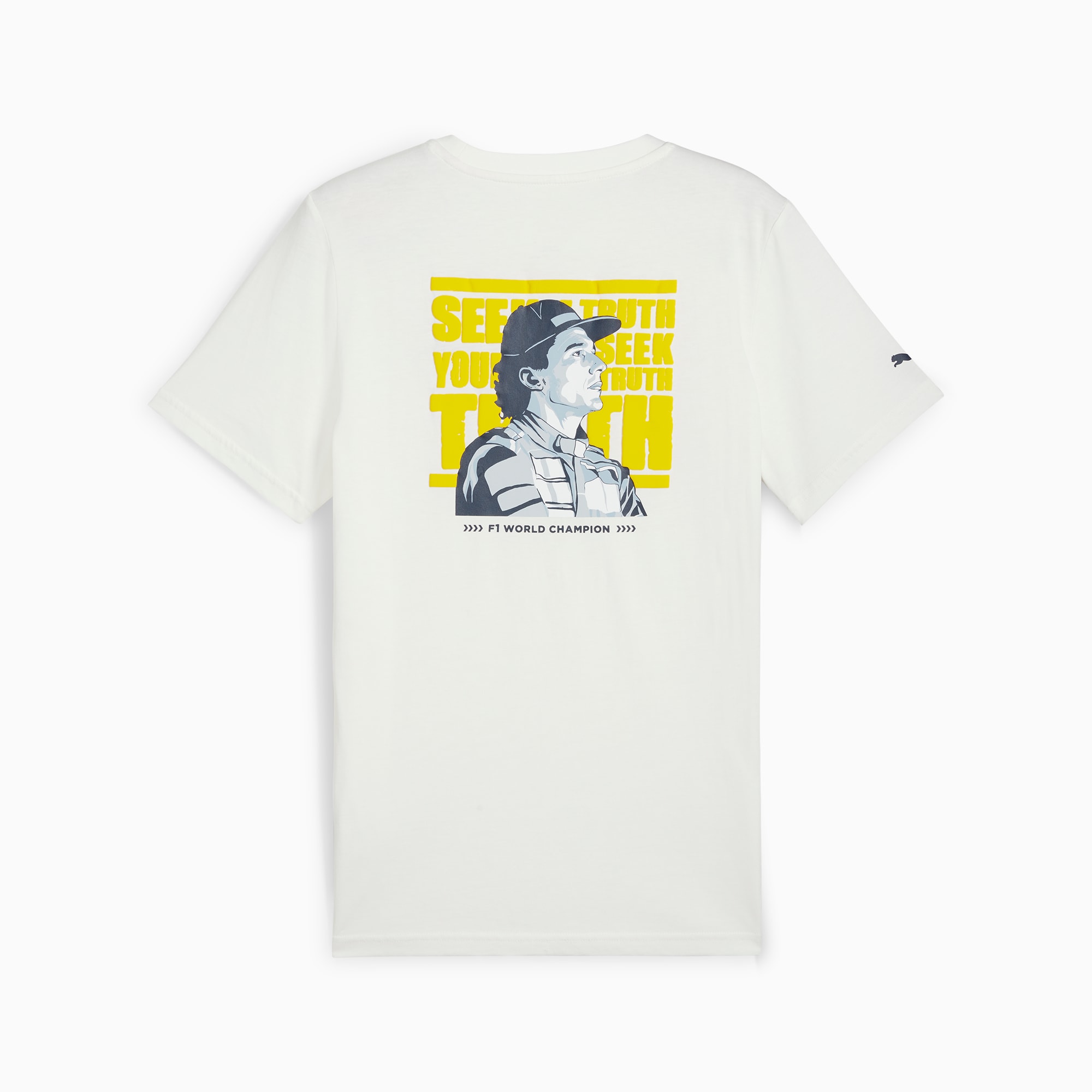 PUMA SENNA A VIDA Motorsport-T-shirt voor Heren, Wit