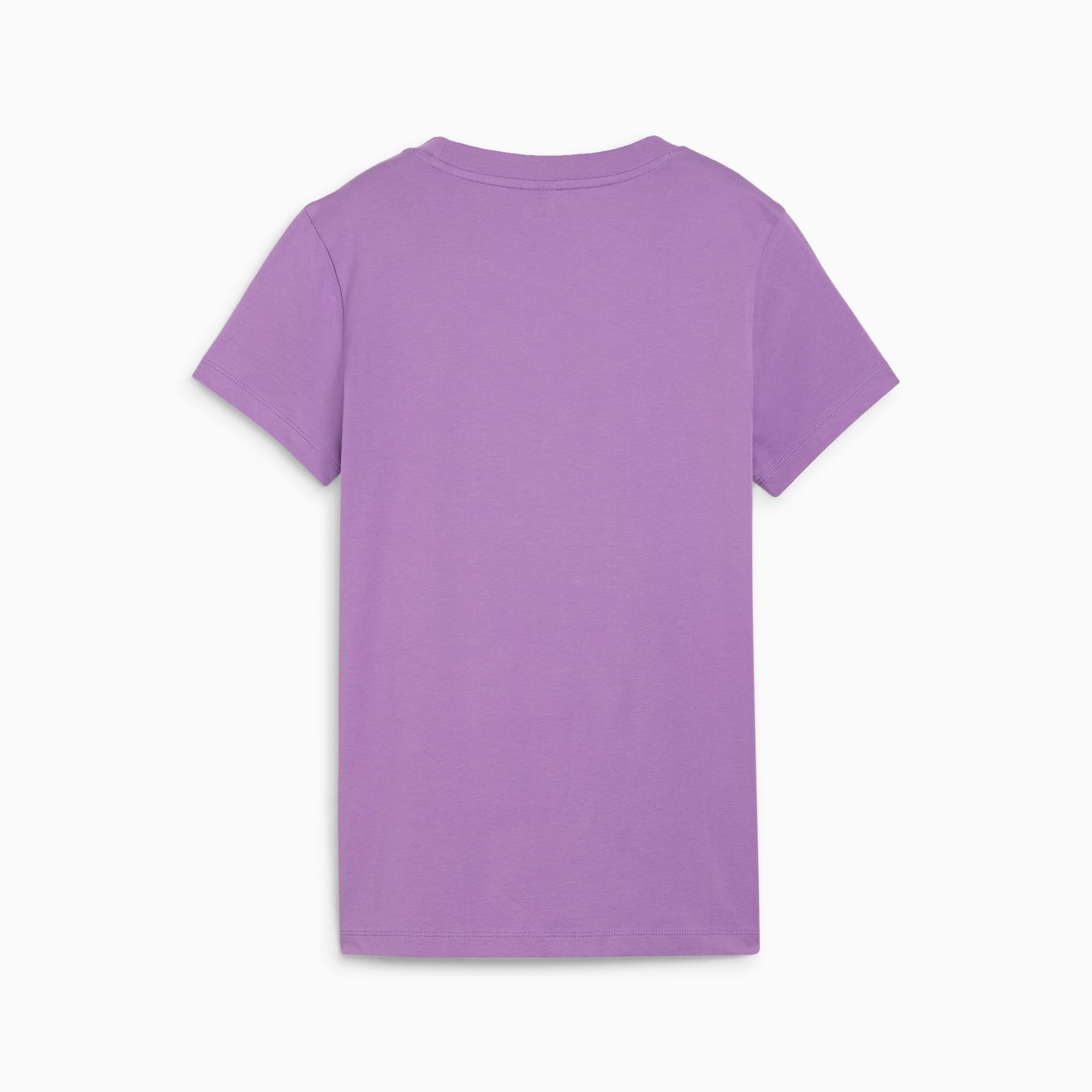 PUMA CLASSICS Shiny Logo T-shirt voor Dames, Ultraviolet