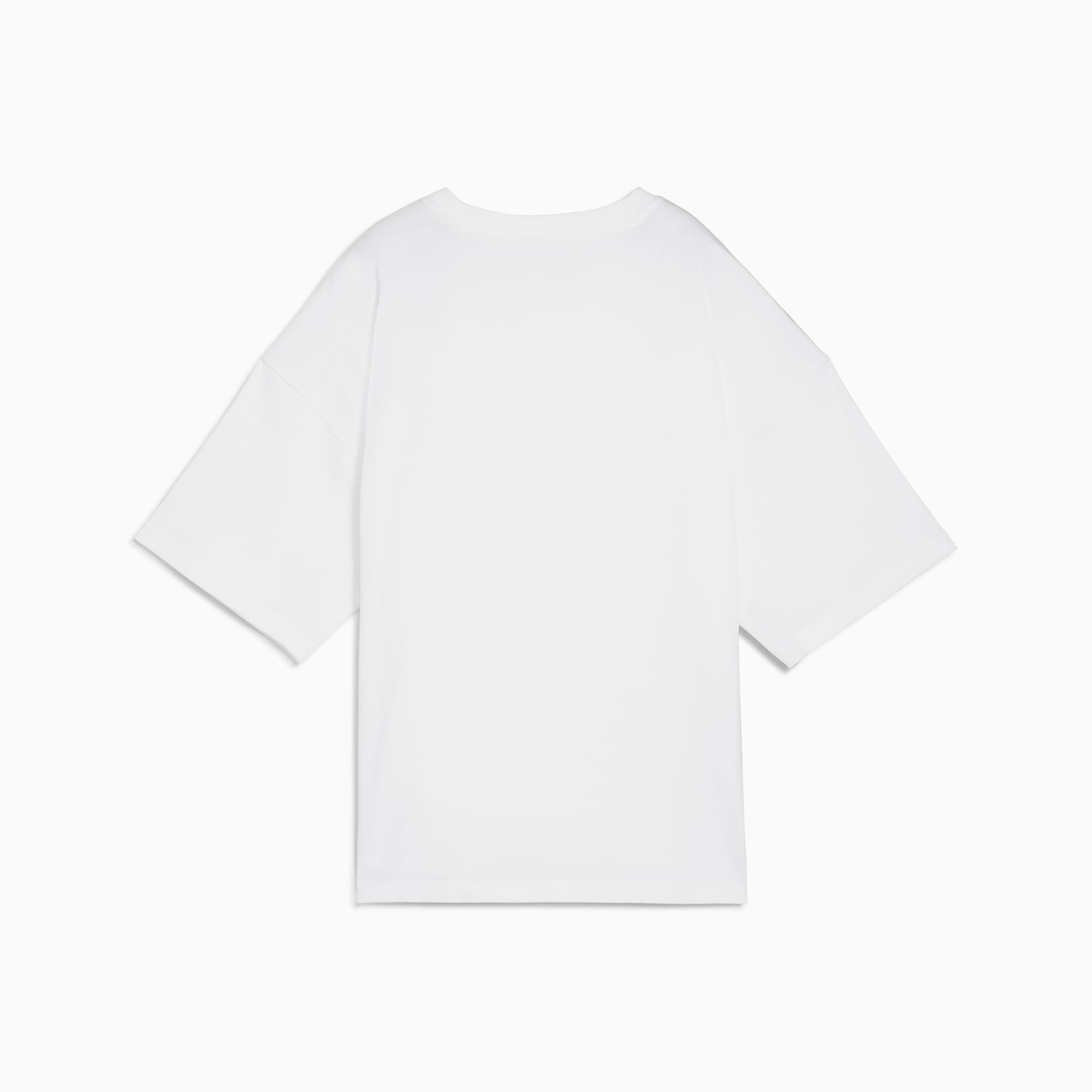 PUMA DARE TO oversized T-shirt met cut-out, Wit