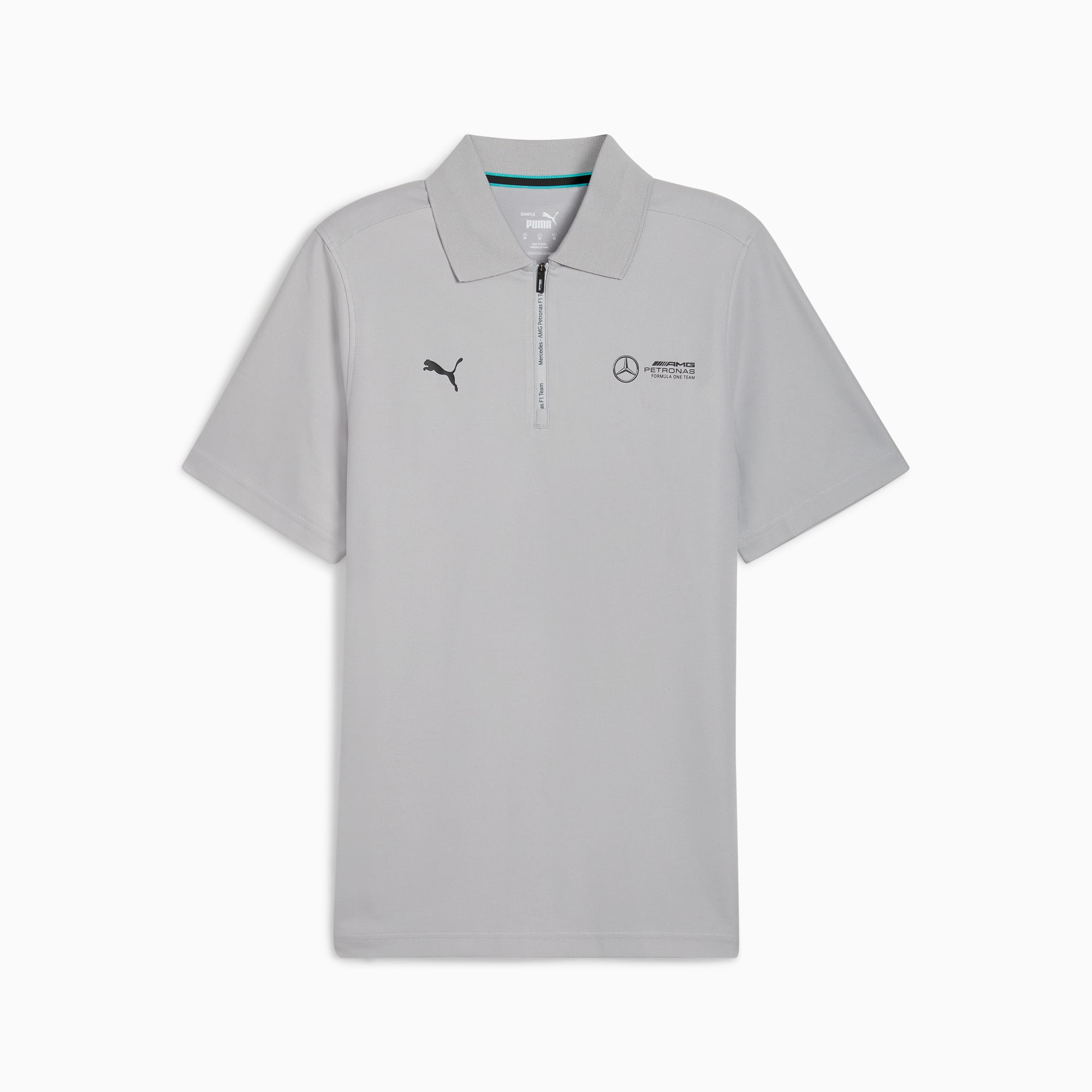 Polo Mercedes-AMG Petronas F1 da uomo, Argento/Altro