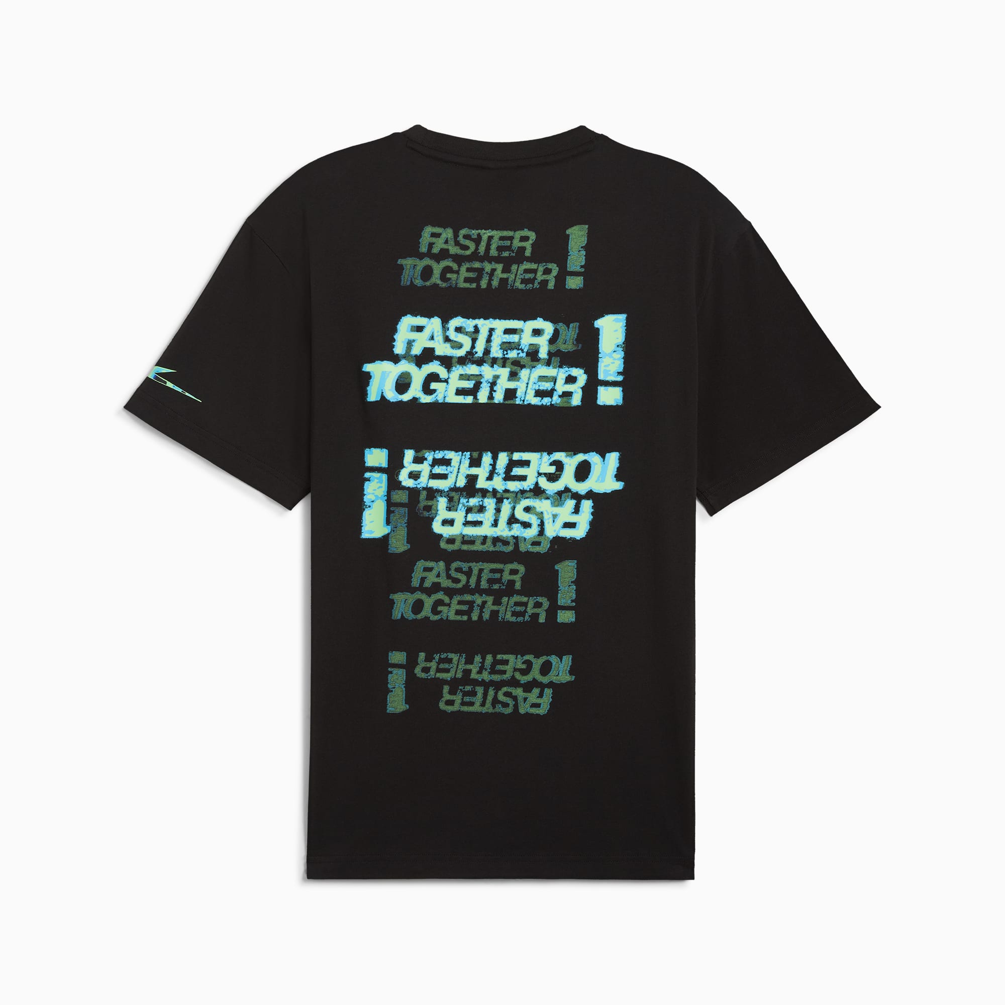 PUMA Mercedes-AMG Petronas F1® Neon Energy T-shirt, Zwart