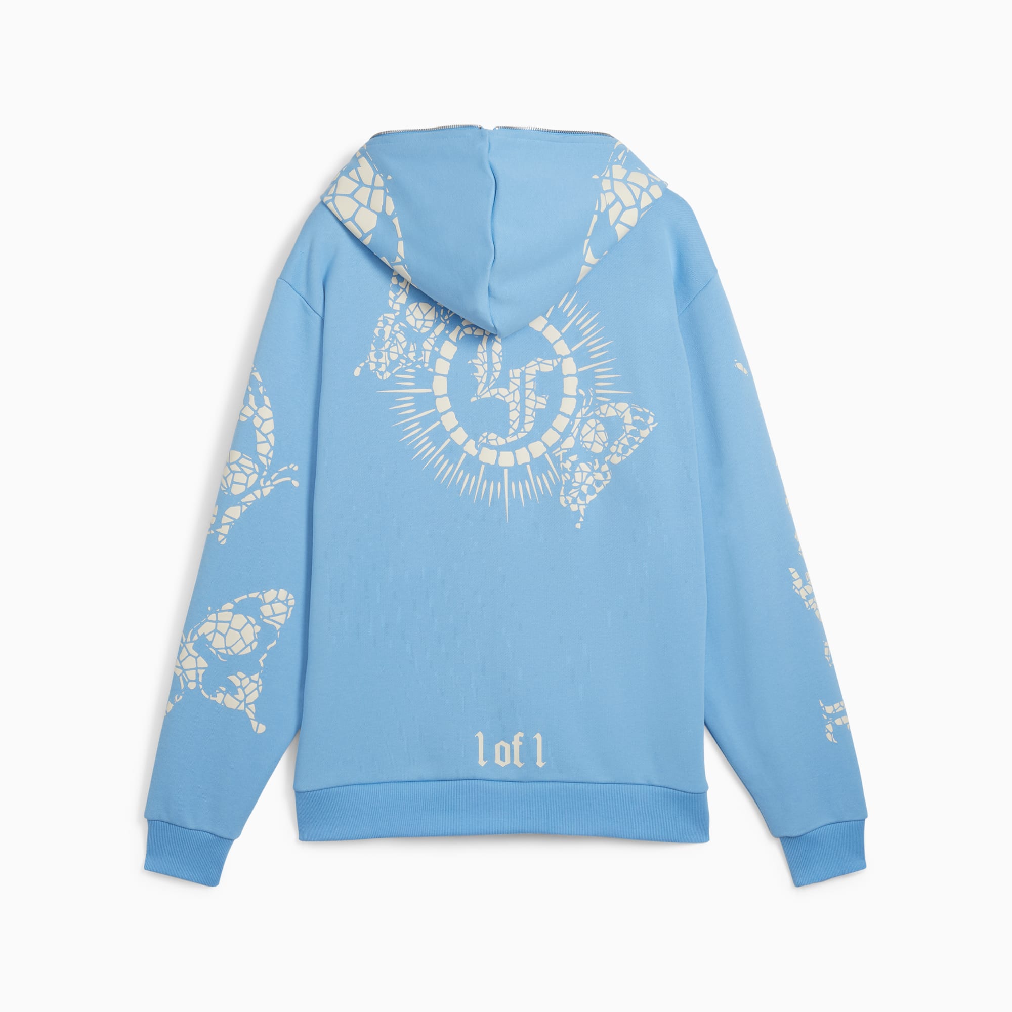 PUMA HOOPS x LAFRANCÃ mozaÃ¯eksweatjack voor Heren, Blauw