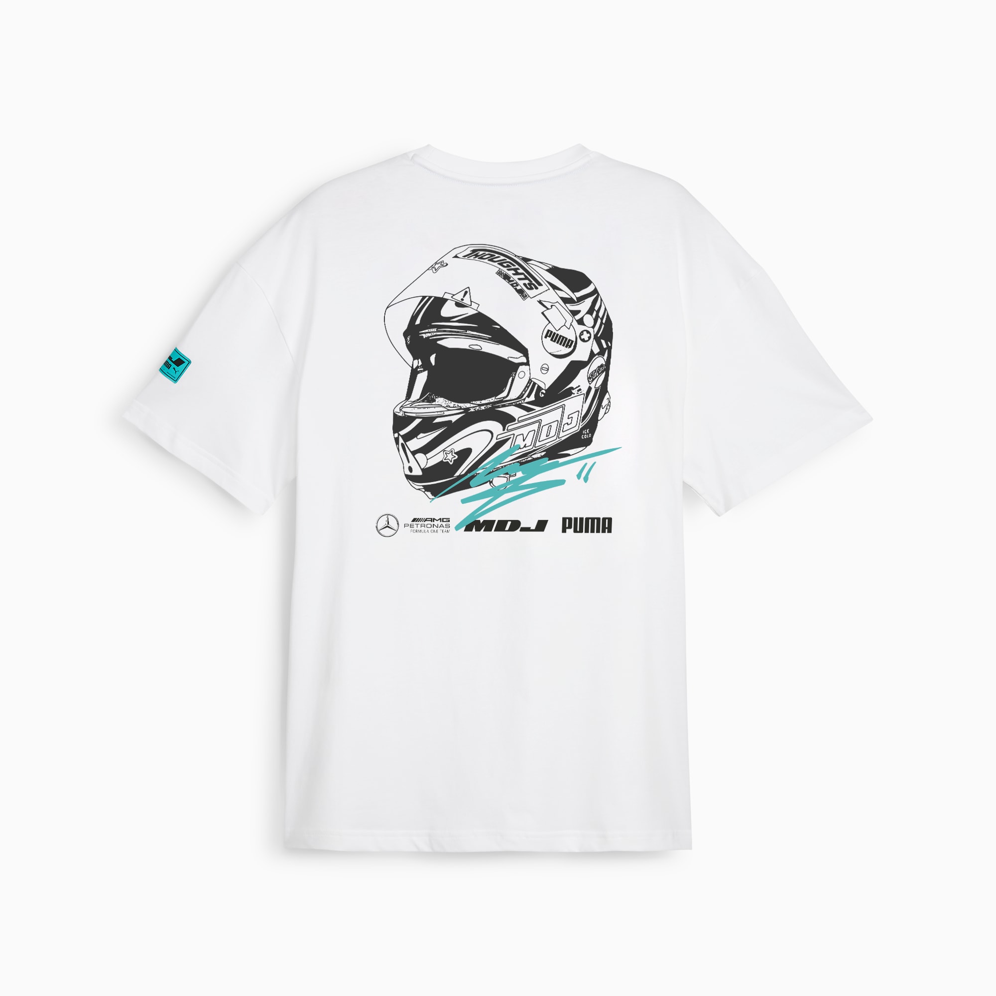 PUMA Mercedes-AMG Petronas Motorsport x MDJ graphic T-shirt, Wit