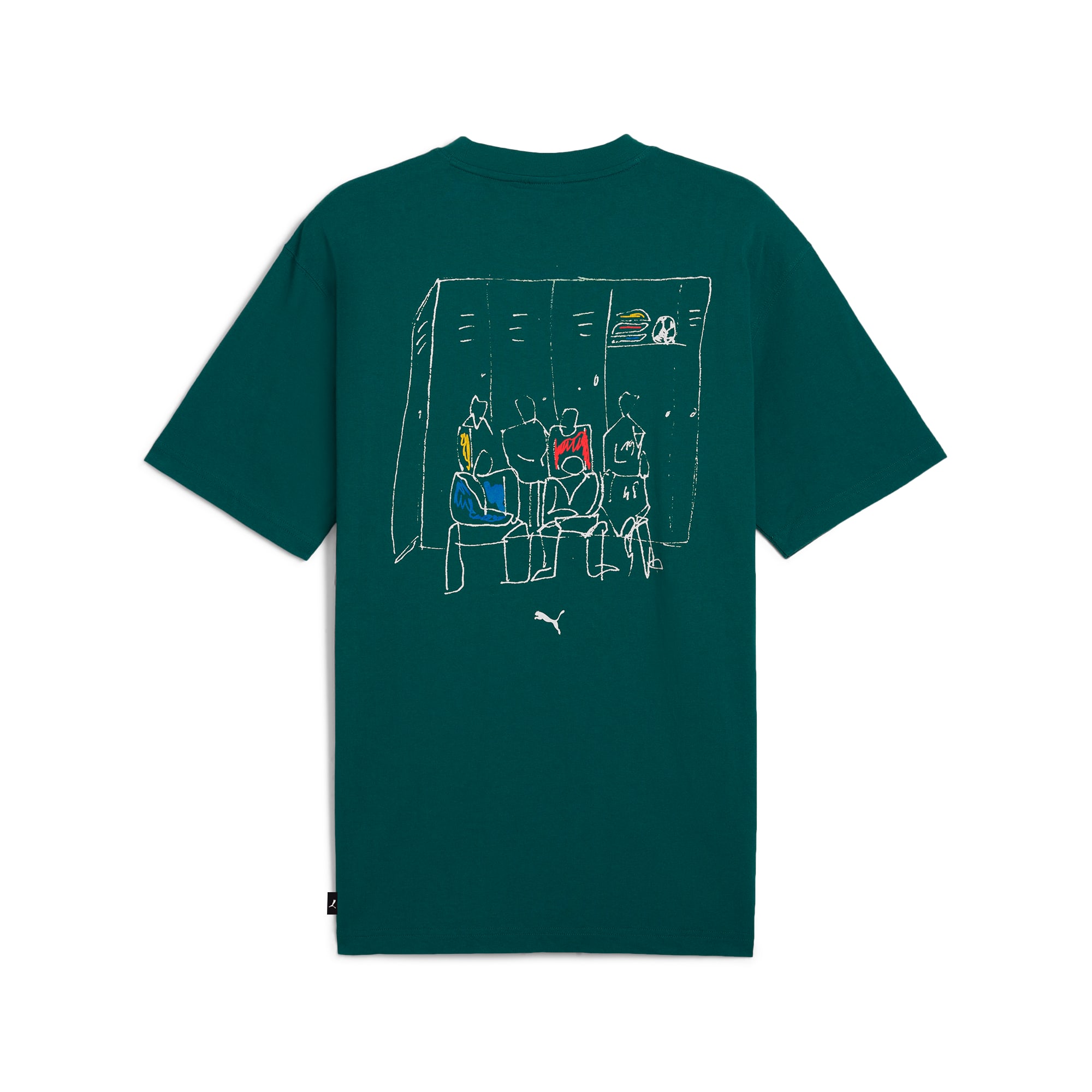 PUMA GRAPHICS"Back-up Team"T-shirt, Malachite