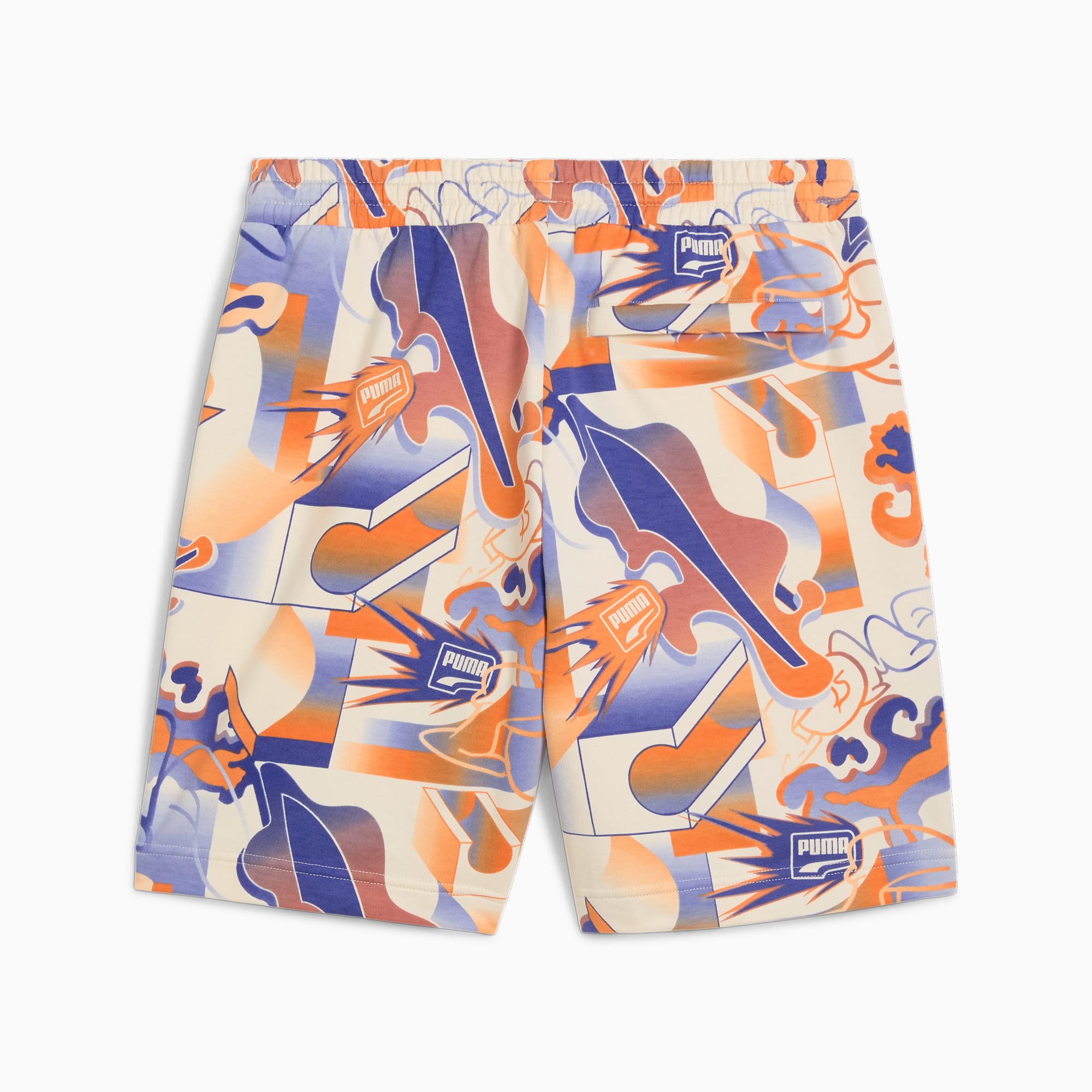 Regular fit sweatshorts met labelprint