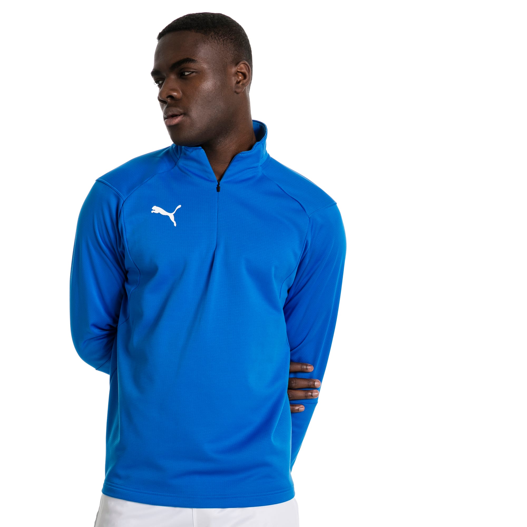 PUMA Haut pour l'entraînement Football LIGA pour Homme, Bleu, Taille XS, Vêtements