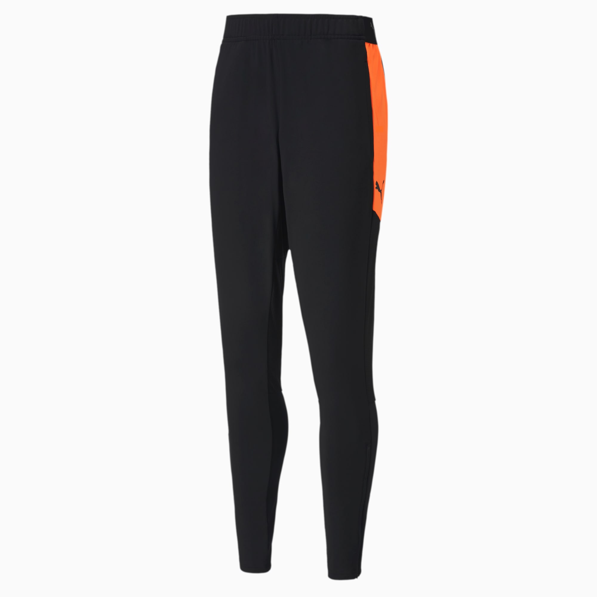 PUMA Pantalon en mailles ftblNXT homme, Noir/Orange, Taille XL, Vêtements