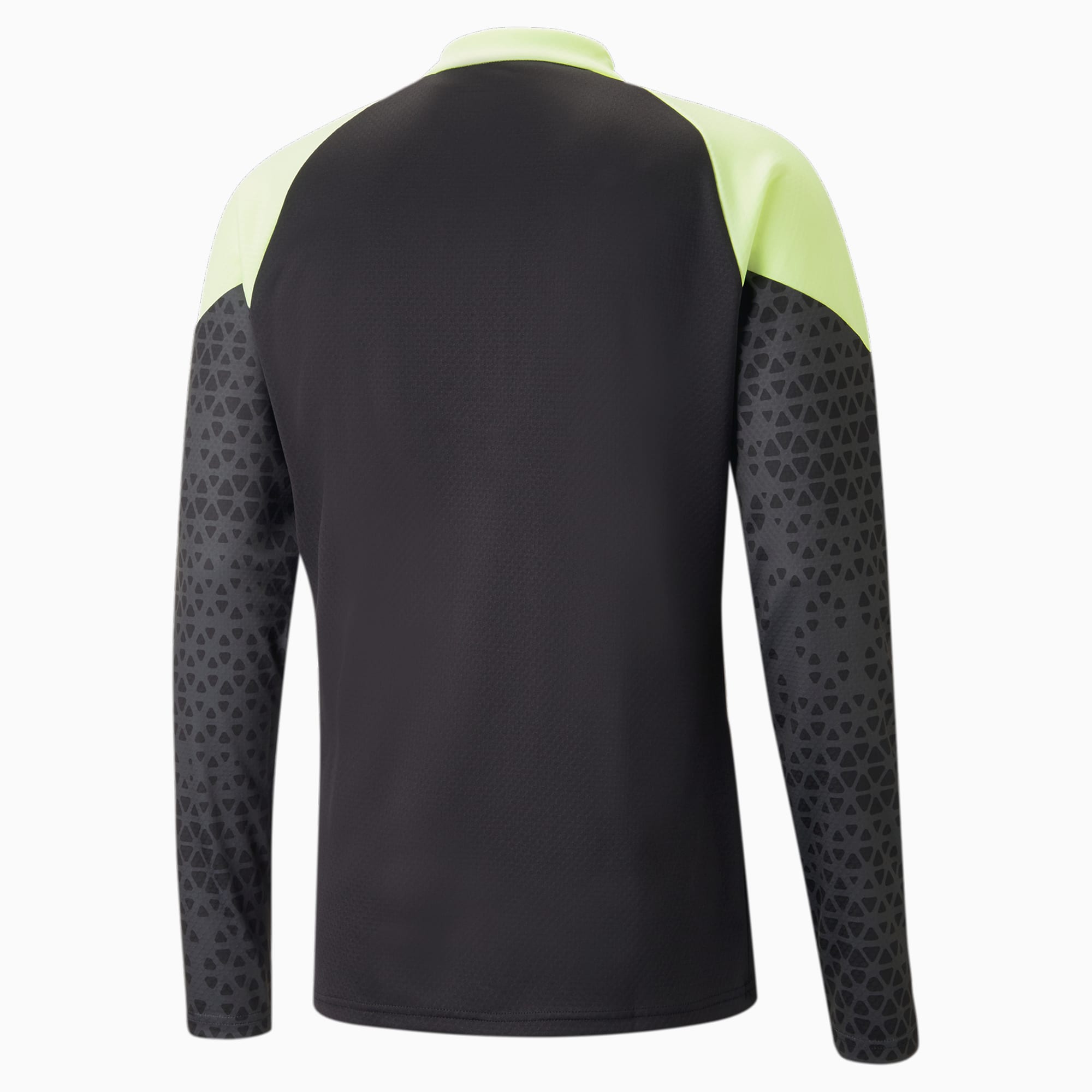 PUMA individualCUP voetbaltop met kwartrits voor Heren, Geel/Zwart