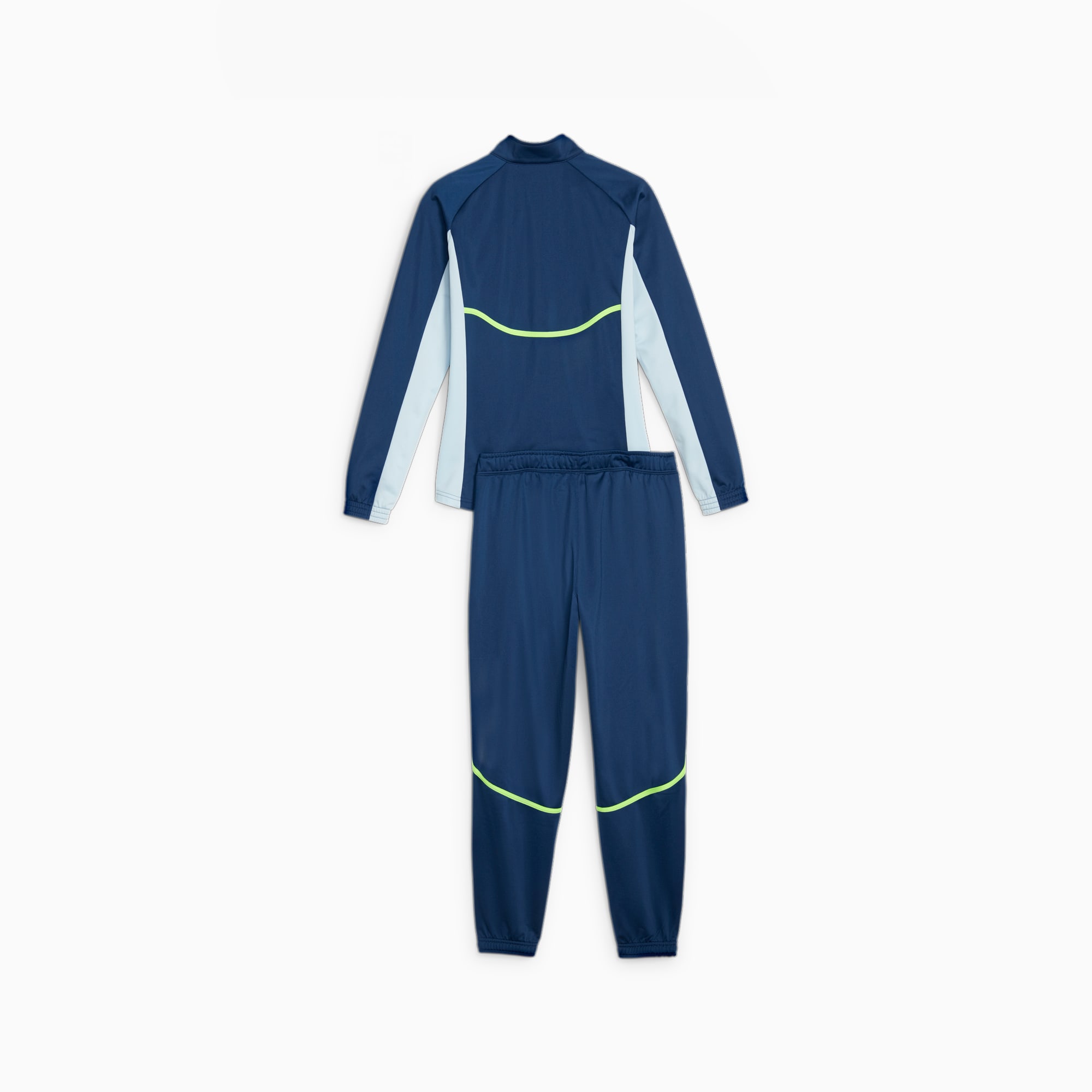 PUMA IndividualBLAZE Fußball Trainingsanzug, Blau/Silber, Größe: XS, Kleidung