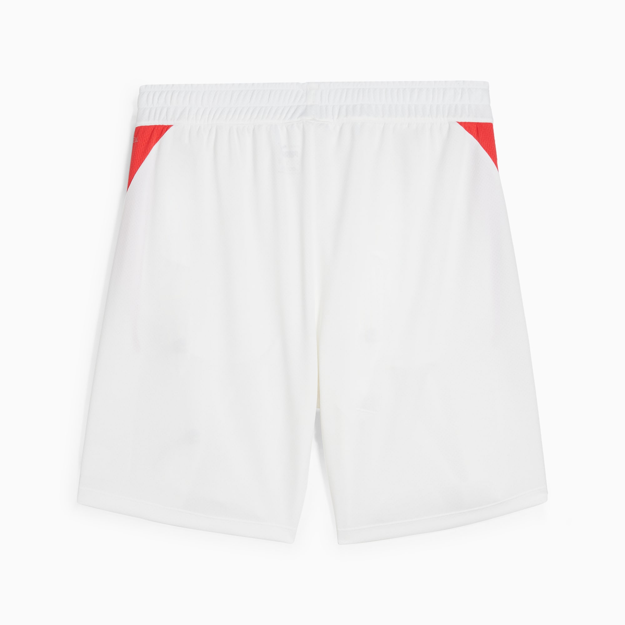 PUMA Individual Padelshort Voor Heren, Wit/Rood