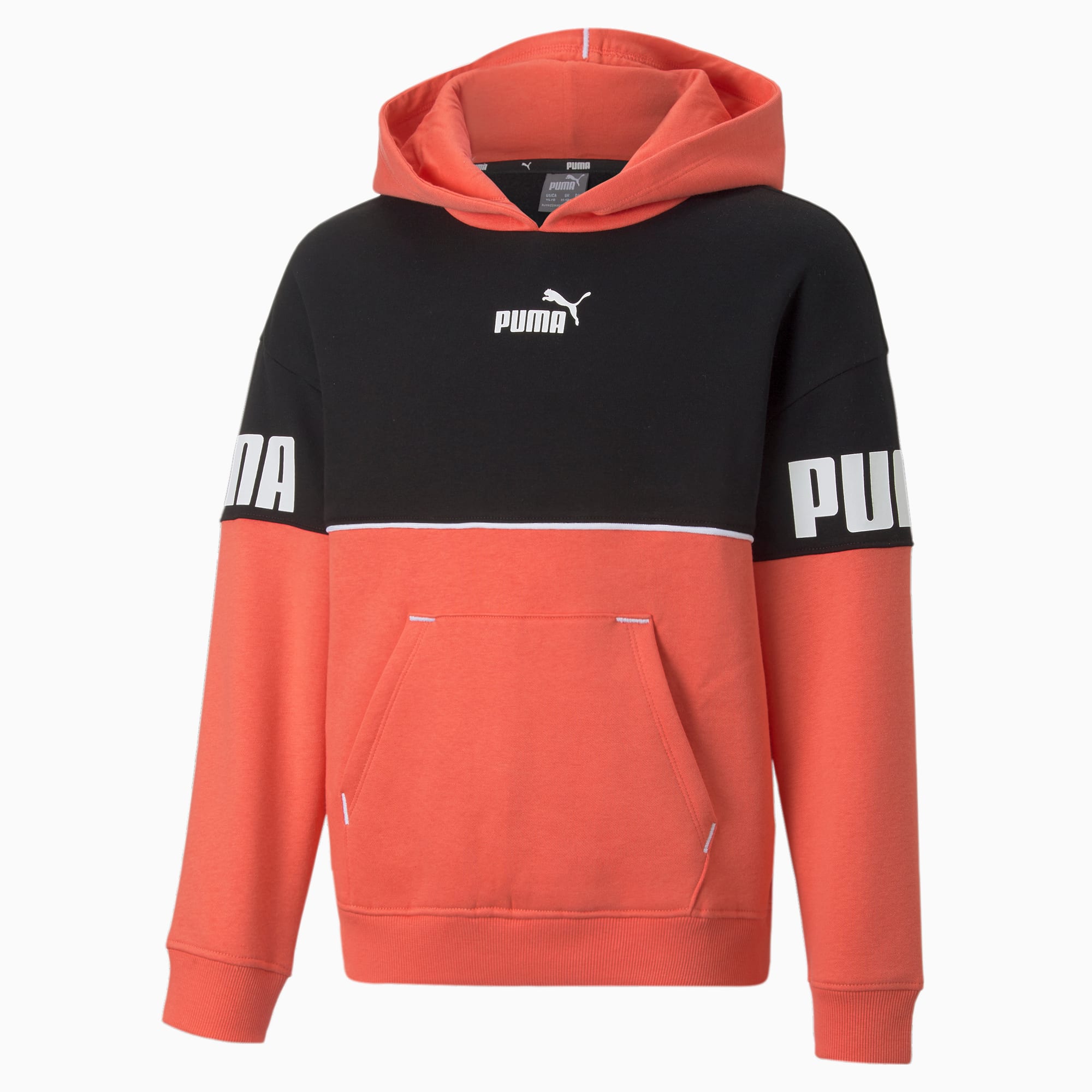 PUMA Power hoodie met kleurblok, Salmon