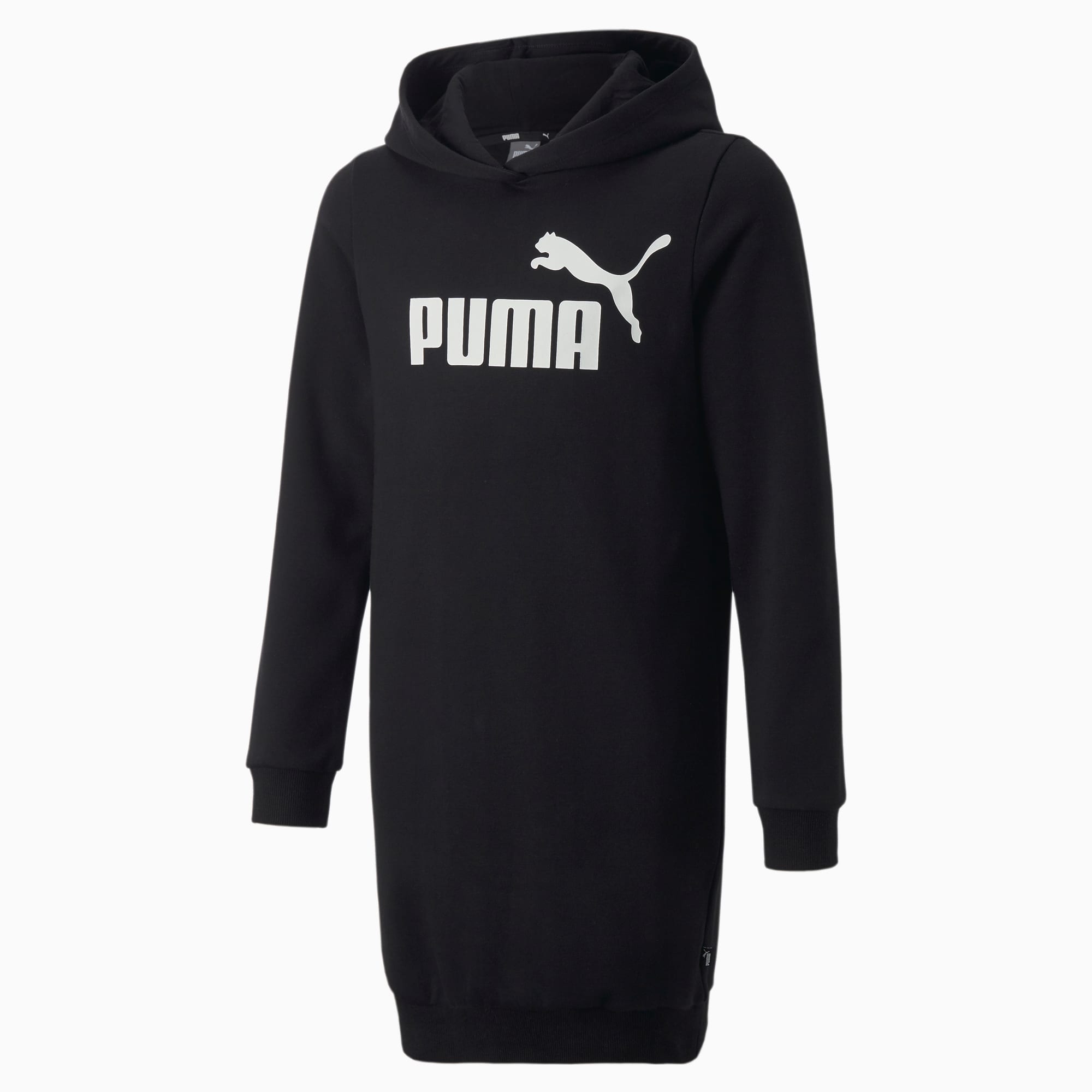PUMA Essentials Logo Kapuzenkleid Jugend Für Kinder, Schwarz, Größe: 104, Kleidung