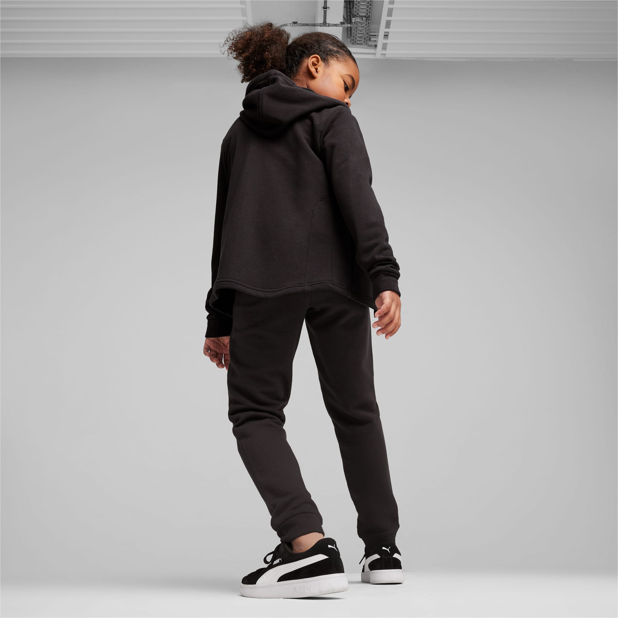 PUMA Hooded Sweatsuit Youth, Black, Size 104, Clothing