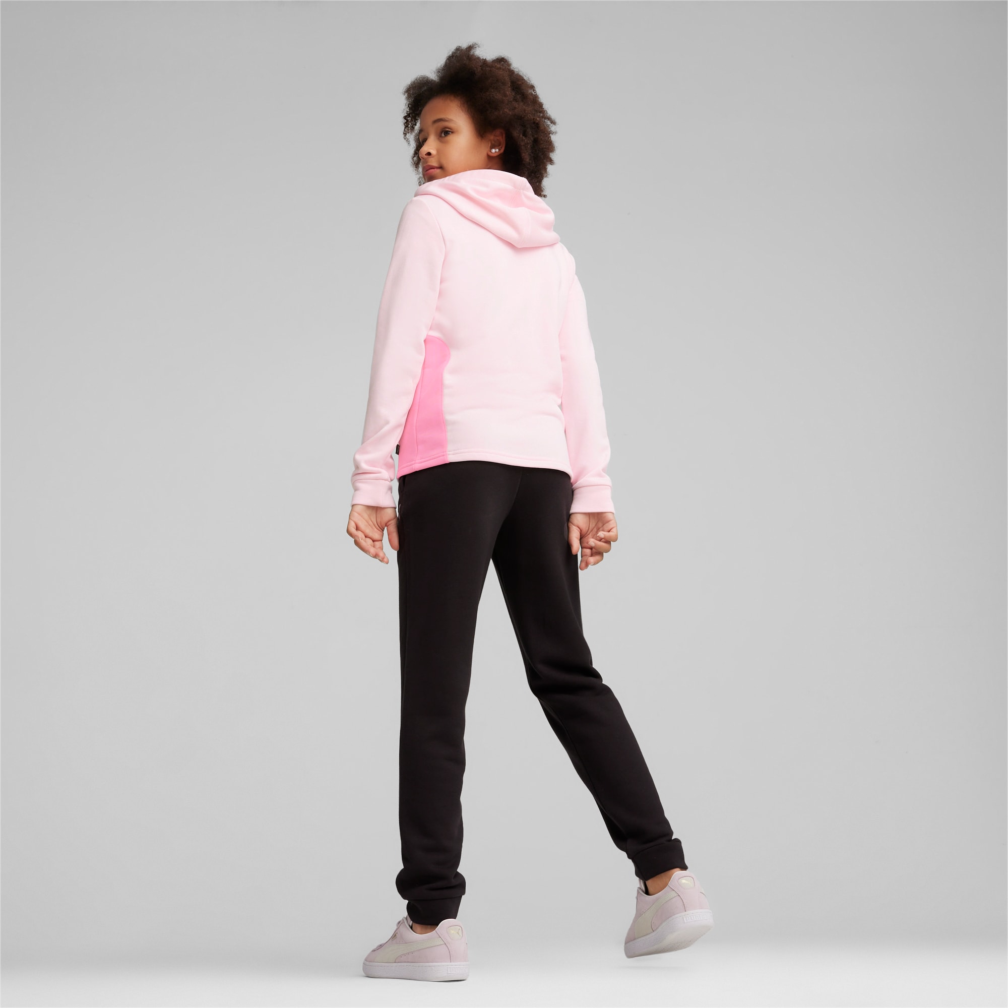 PUMA Chaussure Survêtement à Capuche Adolescent Pour Enfant, Rose/Blanc