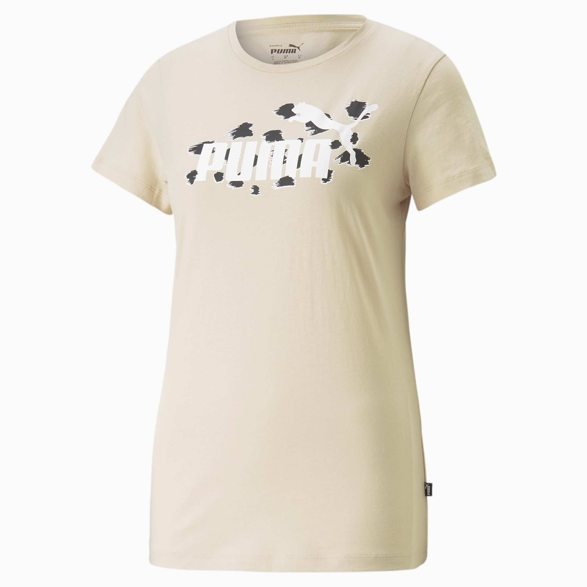 PUMA Essentials+ Animal T-shirt Voor Dames, Granola
