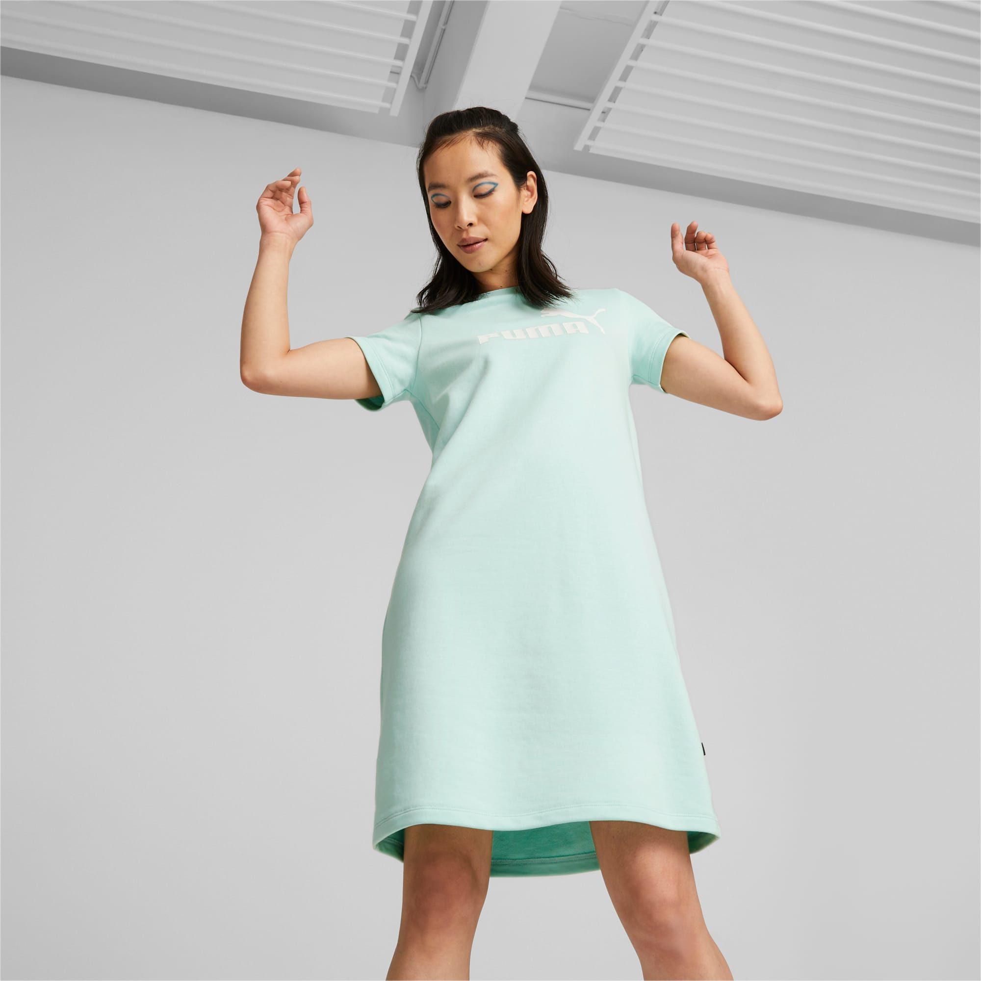 PUMA Essentials Logo Dress Women, Minty Burst, Size M, Clothing