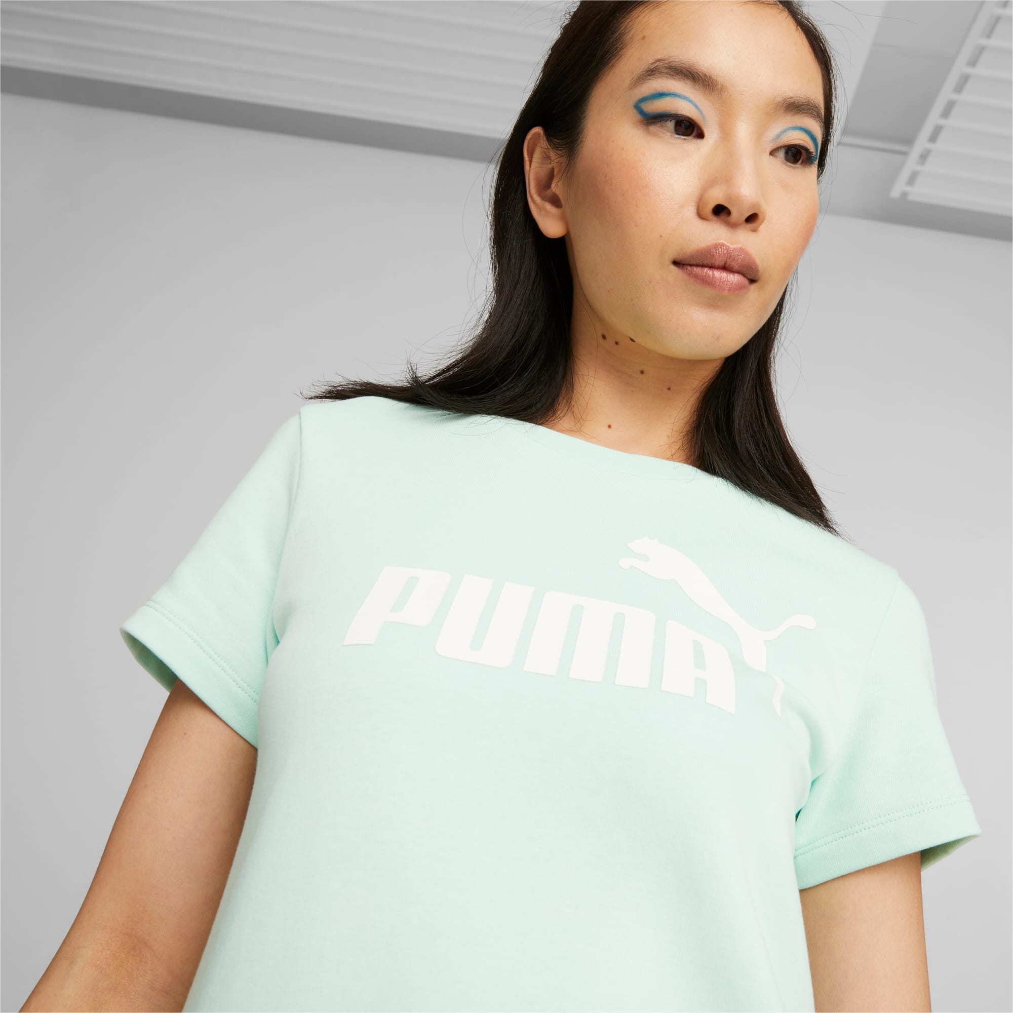 PUMA Essentials Logo Dress Women, Minty Burst, Size L, Clothing