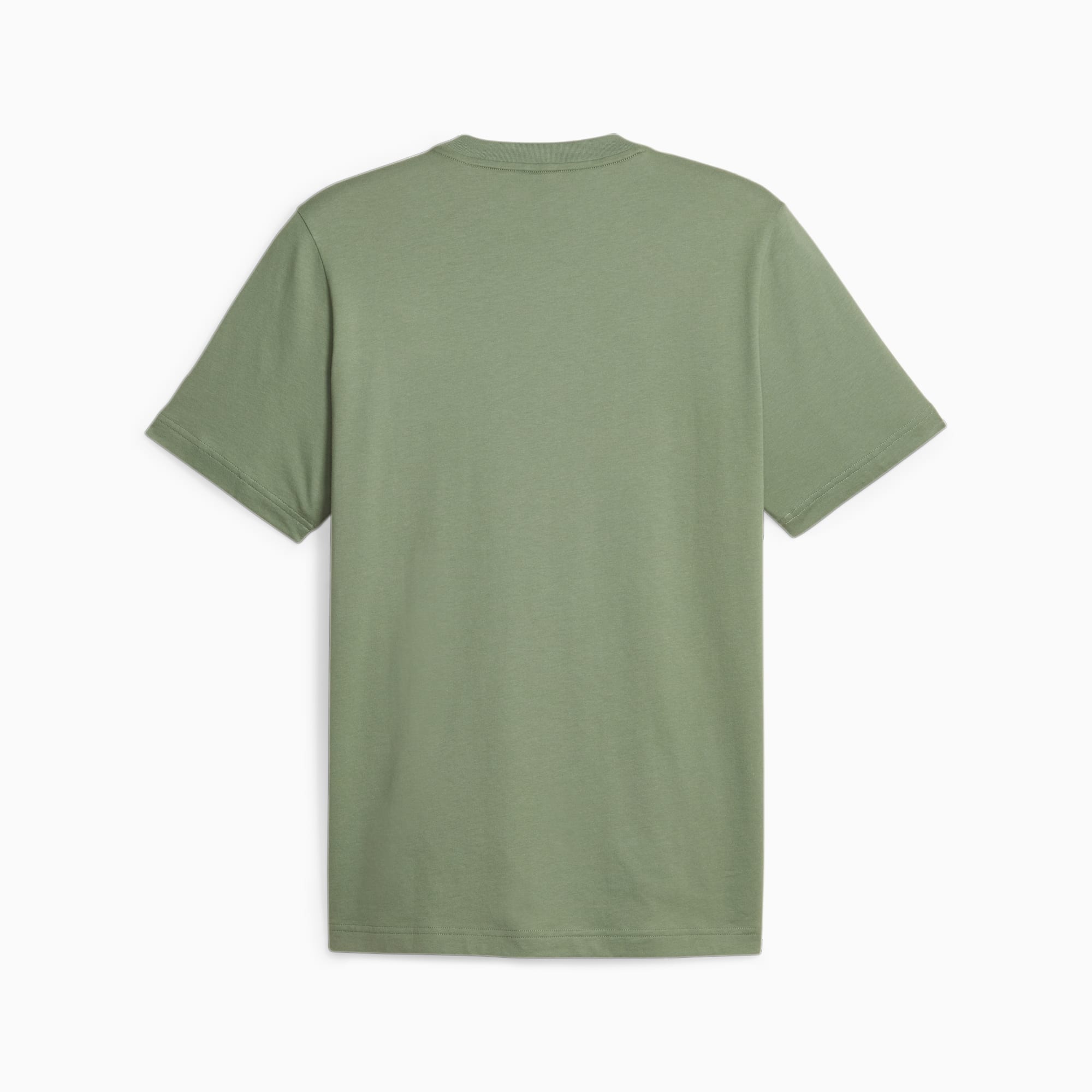 PUMA Essentials+ T-shirt Met Klein, Tweekleurig Logo Voor Heren, Eucalyptus