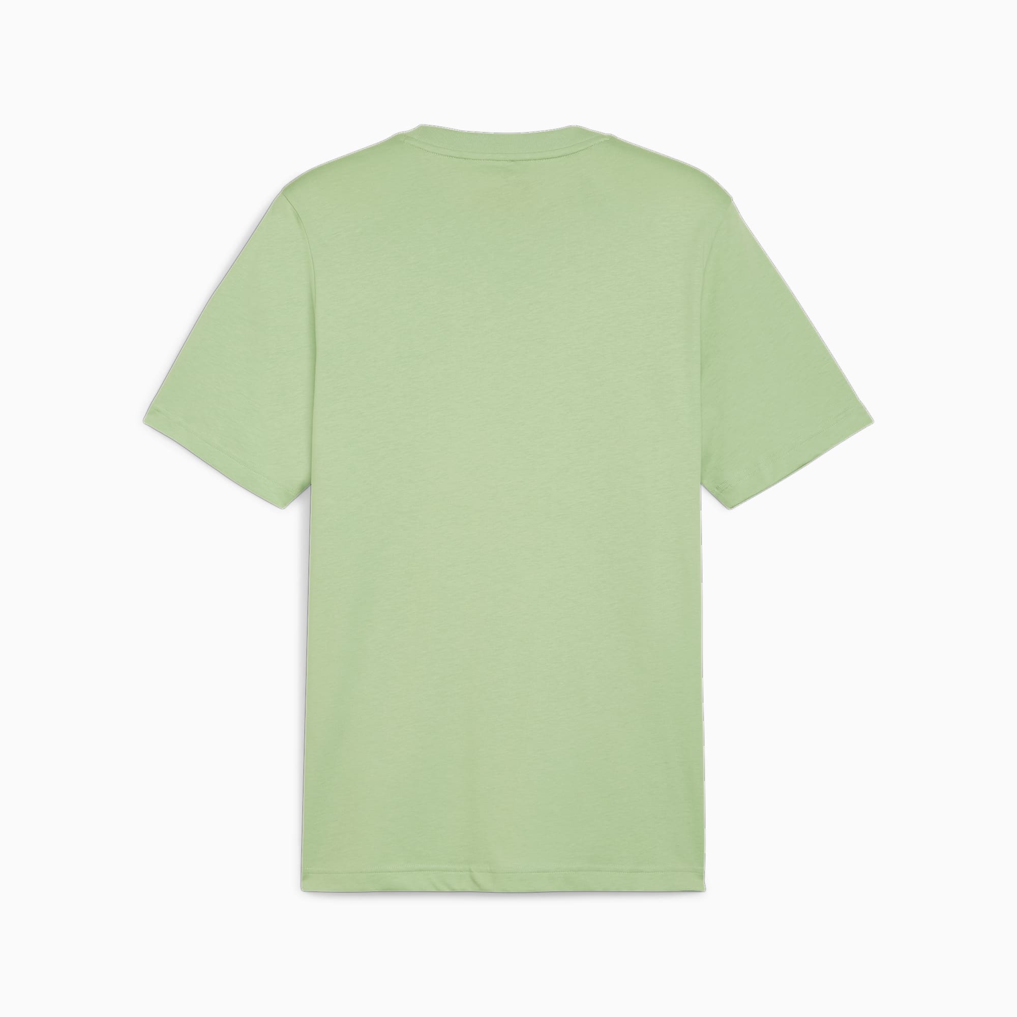PUMA Essentials+ T-shirt Met Klein, Tweekleurig Logo Voor Heren, Groen