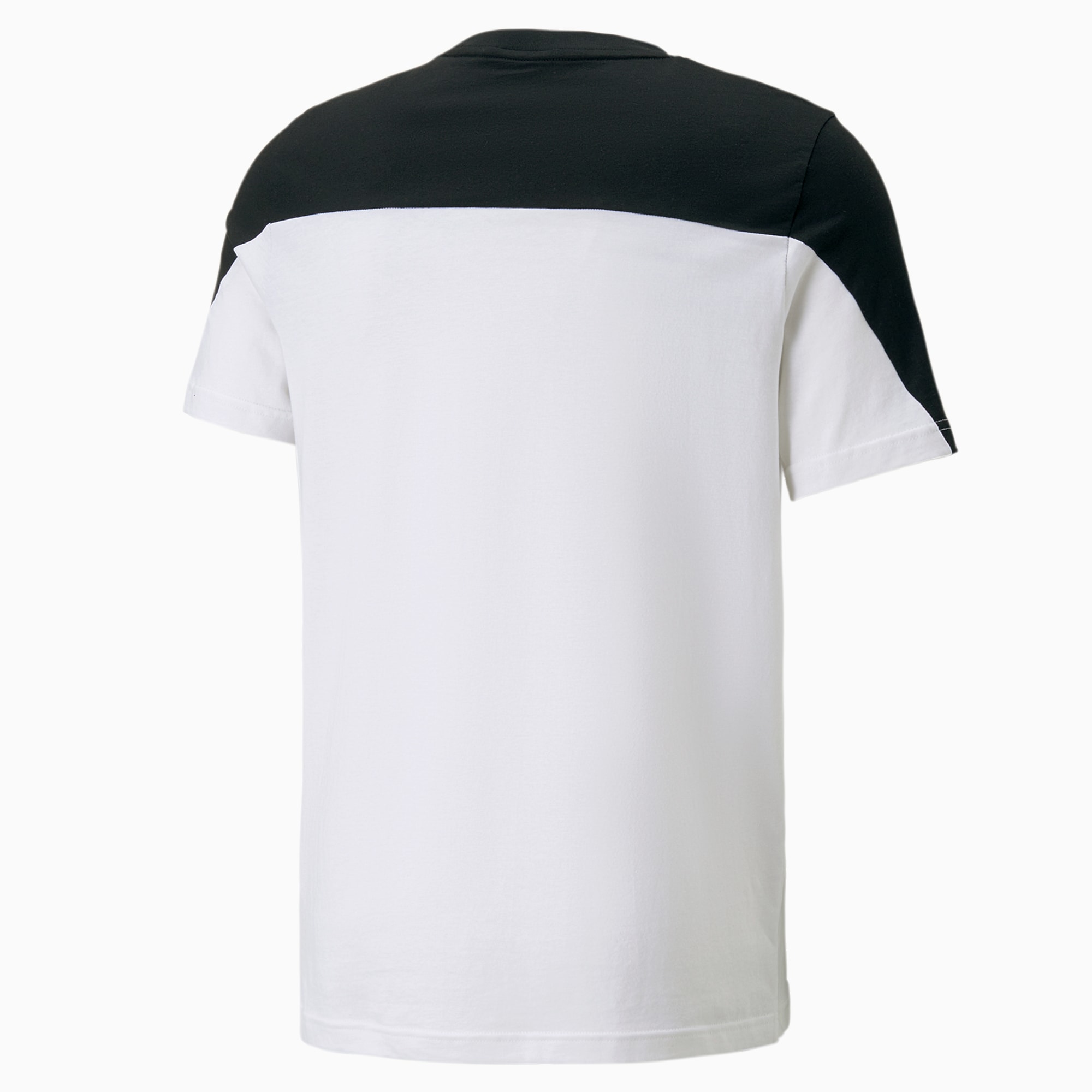 PUMA Around The Block T-shirt Voor Heren, Wit/Zwart