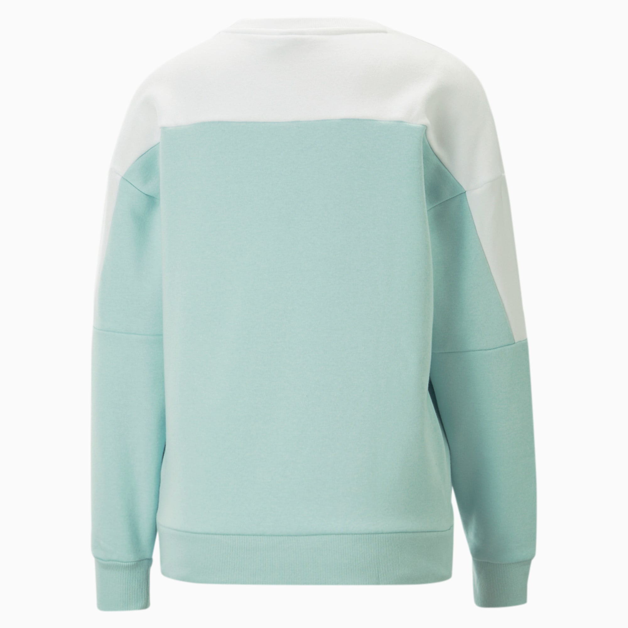 PUMA Around the Block sweatshirt met ronde hals voor Dames, Wit
