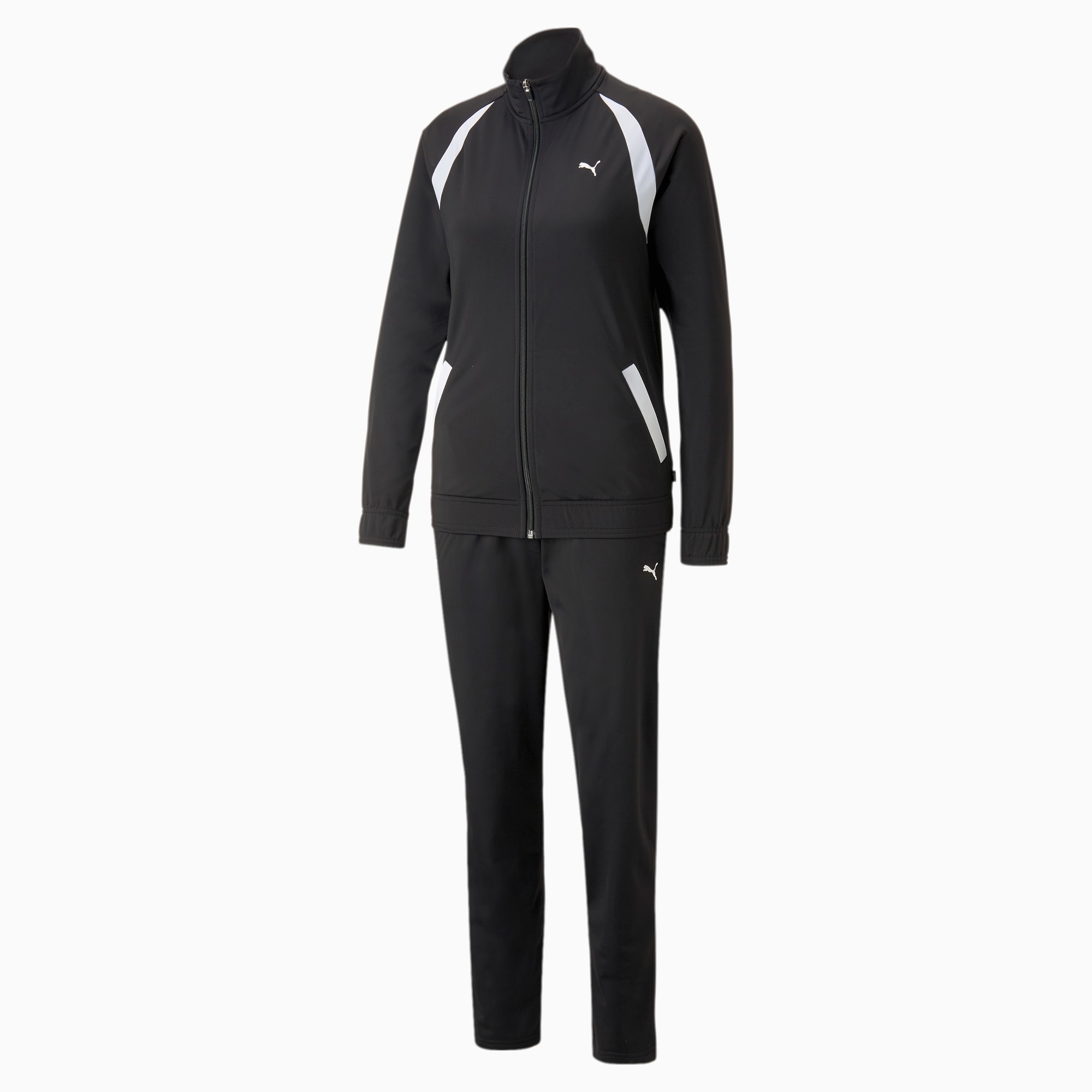 PUMA Classic Trikot-Trainingsanzug OP Damen, Schwarz, Größe: XL, Kleidung