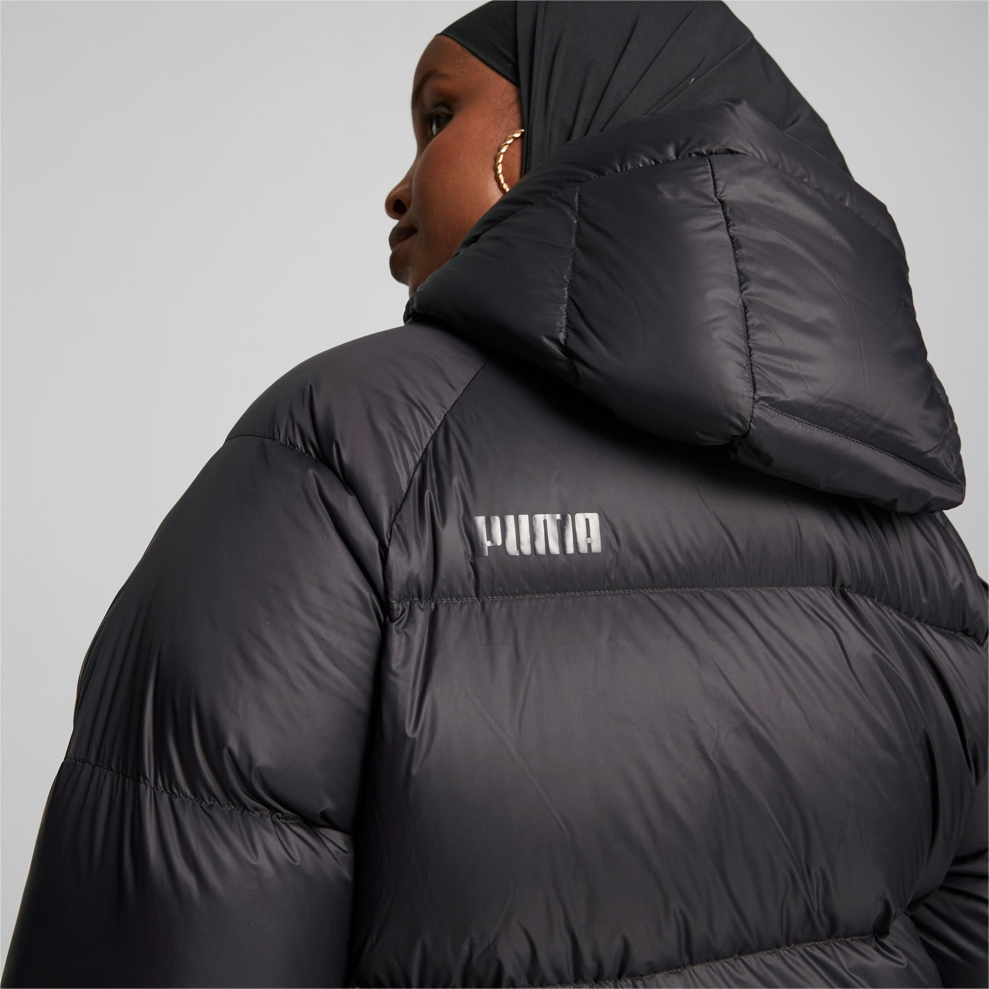 PUMA Women's Hooded Ultra Down Puffer Jacket, Black