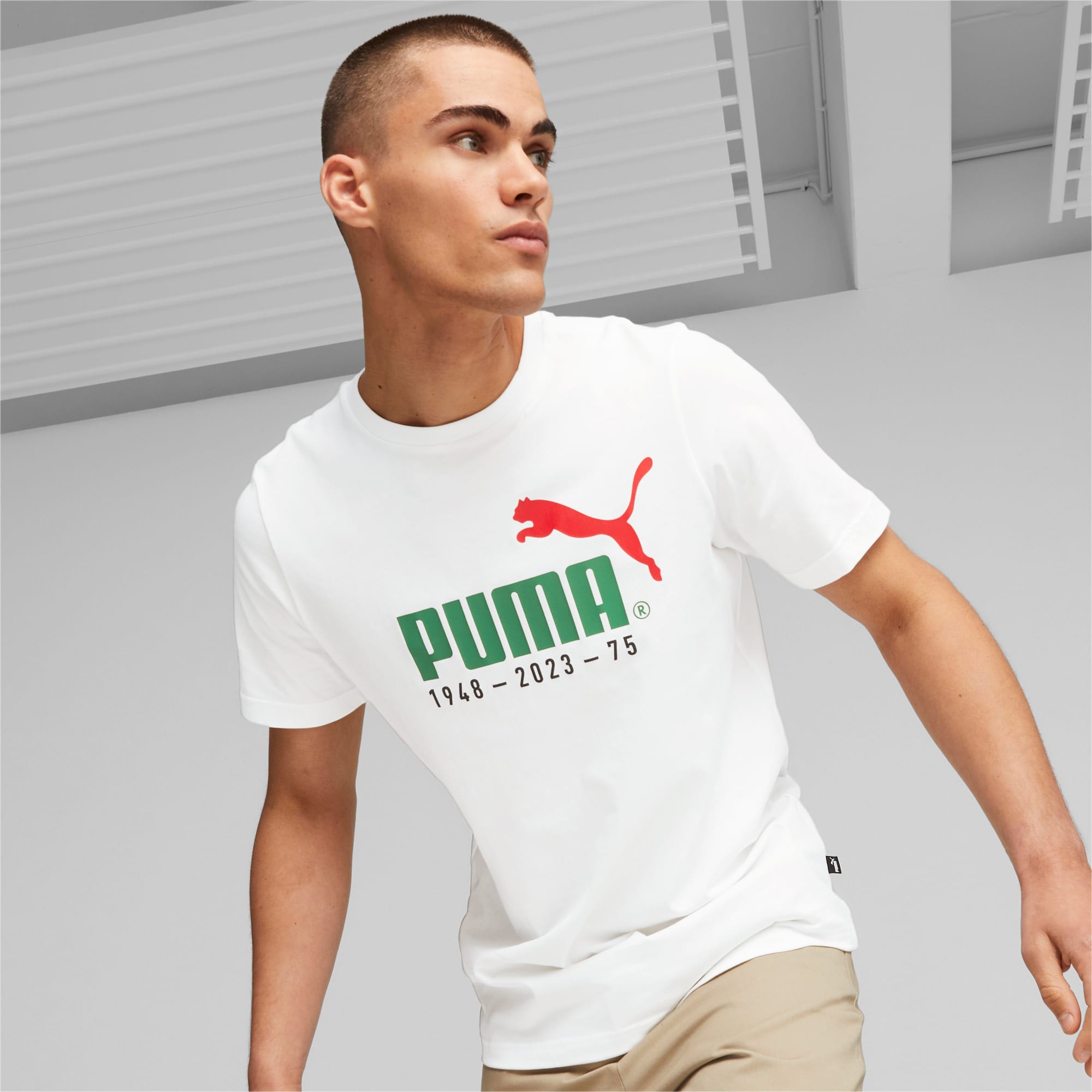 T-Shirt à Logo PUMA No.1 Pour Homme, Blanc