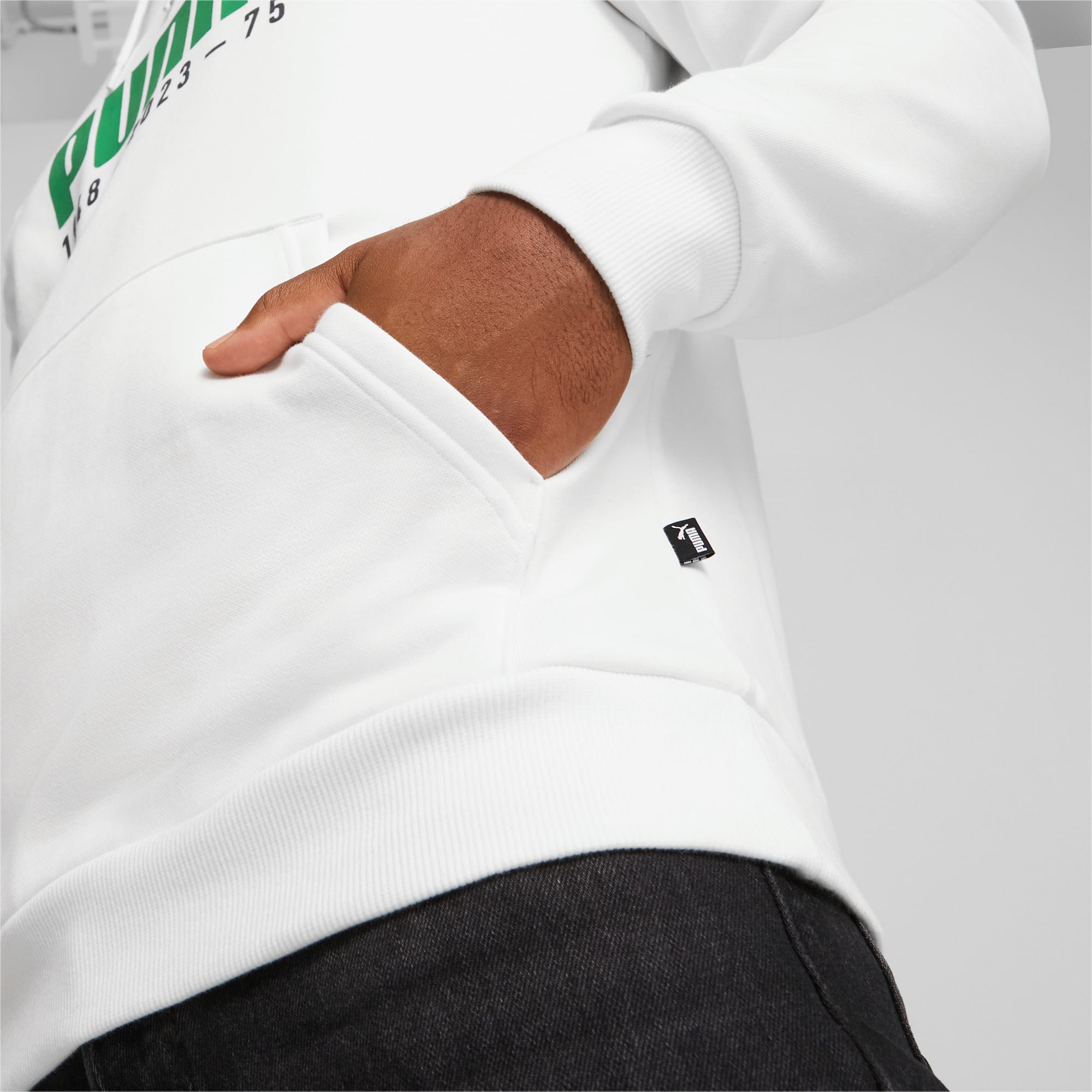PUMA Hoodie à Logo Celebration Pour Homme, Blanc