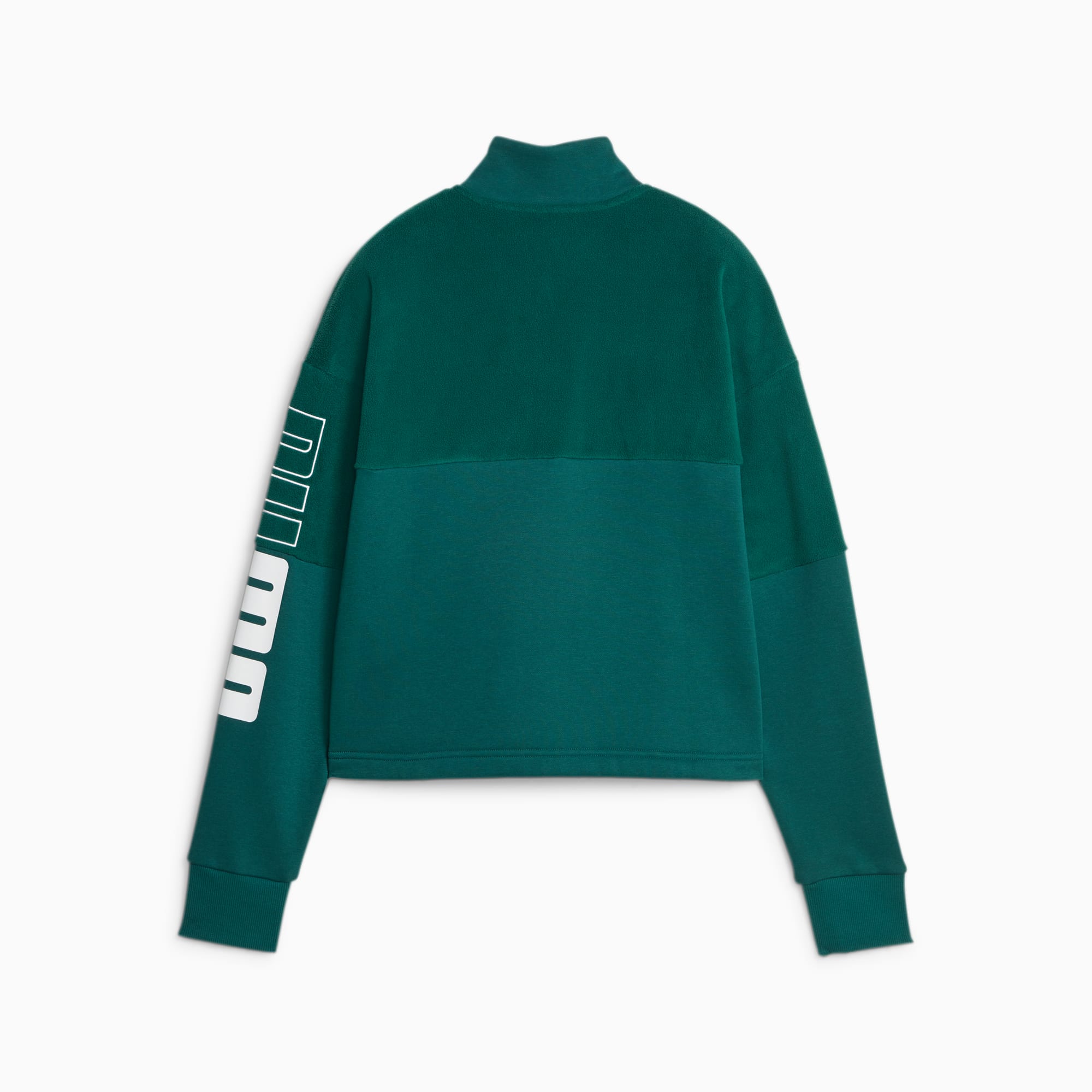 PUMA POWER Colourblock Sweatshirt Voor Dames, Malachite