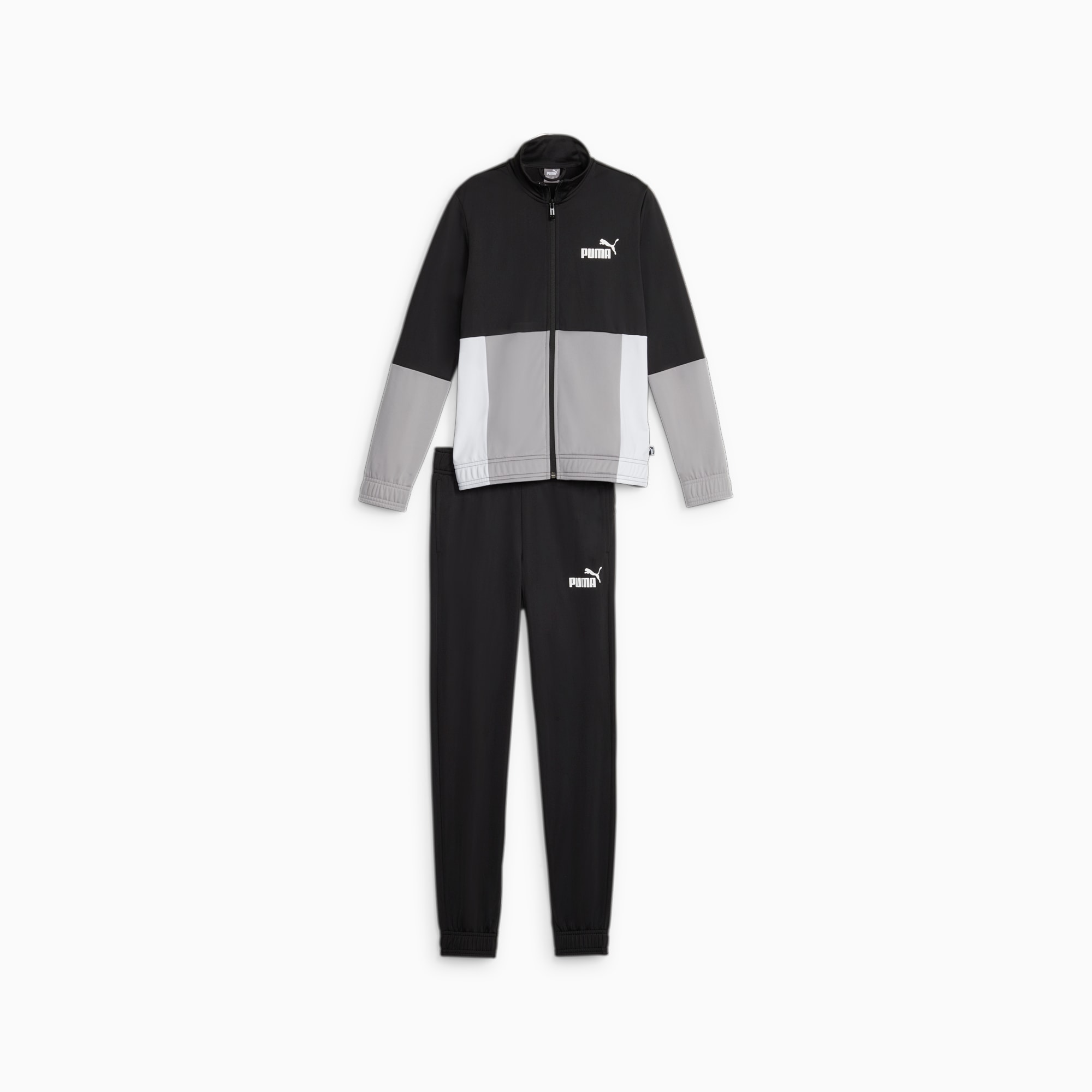 PUMA Colourblock Poly Suit Teenager Für Kinder, Schwarz, Größe: 128, Kleidung