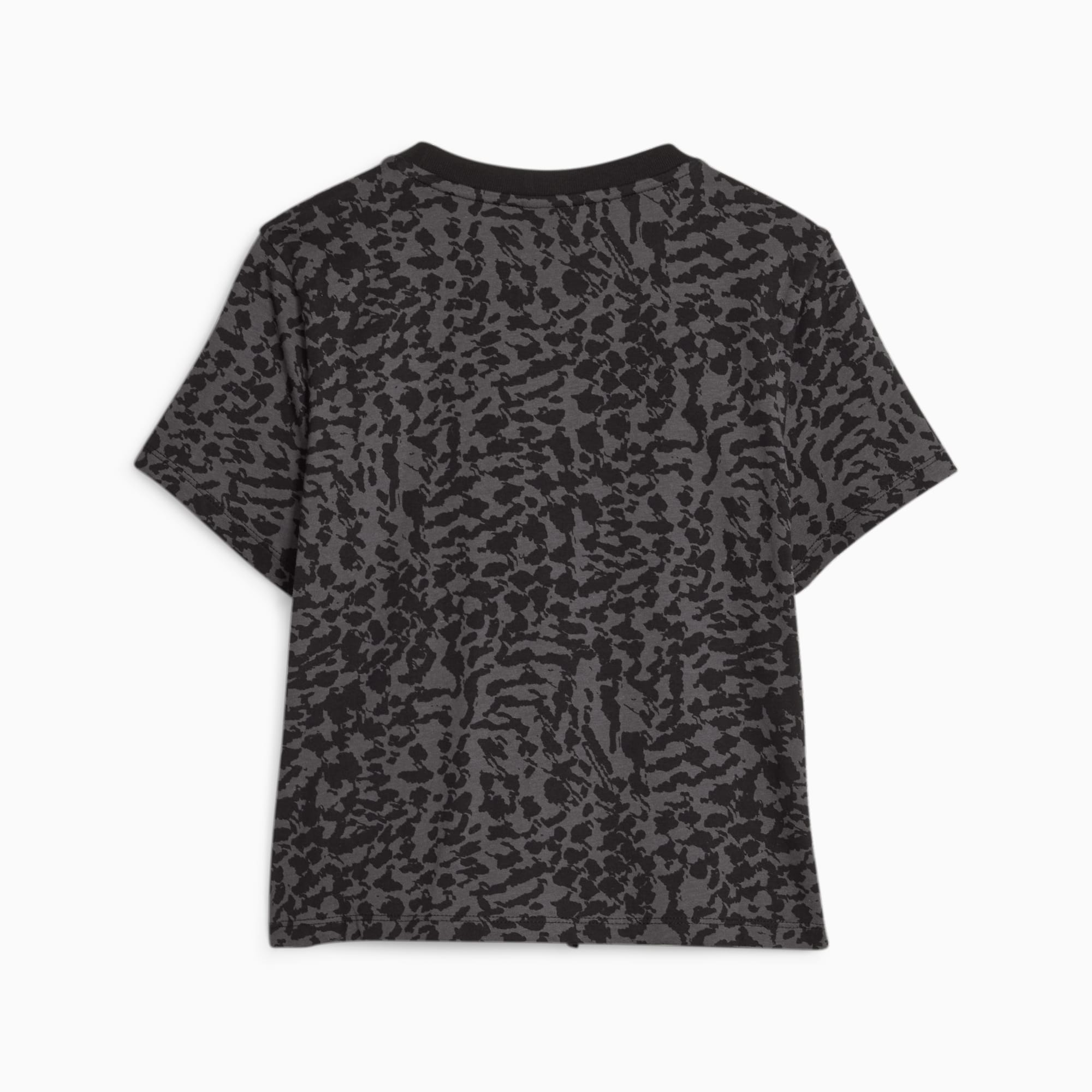 PUMA Ess+ Animal Youth T-Shirt, Black