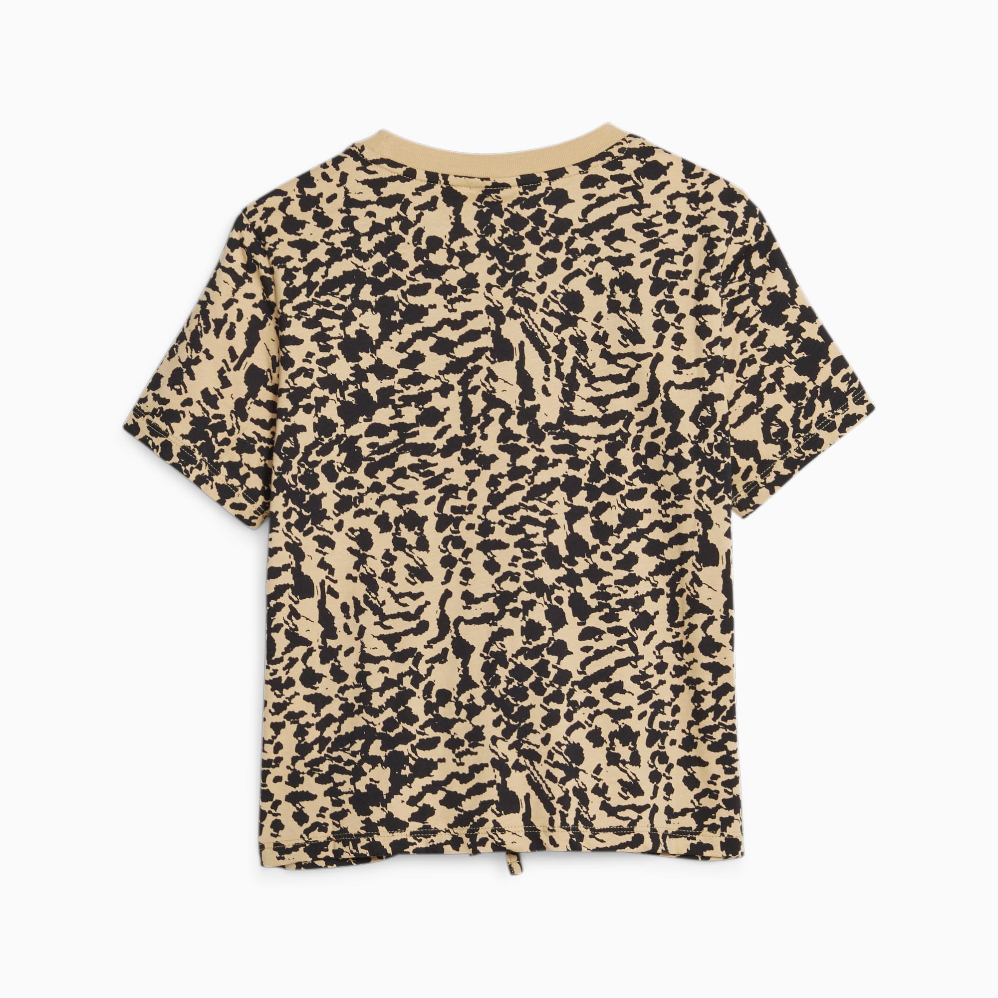Puma puma shirt bruin/zwart kinderen