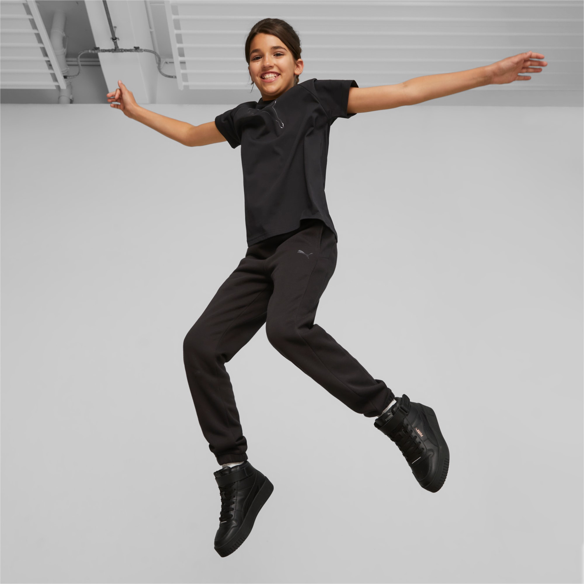 PUMA Motion Youth Sweatpants, Black, Size 128, Clothing