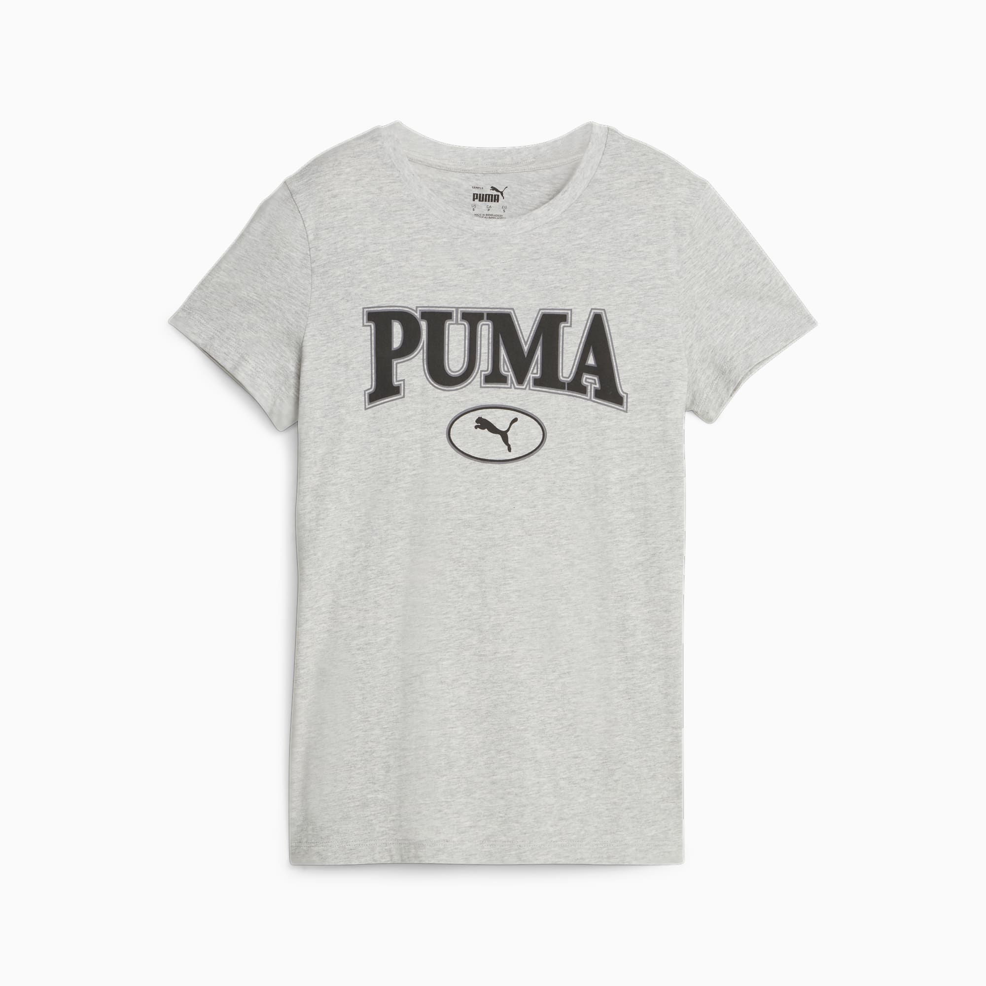 PUMA SQUAD Graphic T-shirt Voor Dames, Grijs