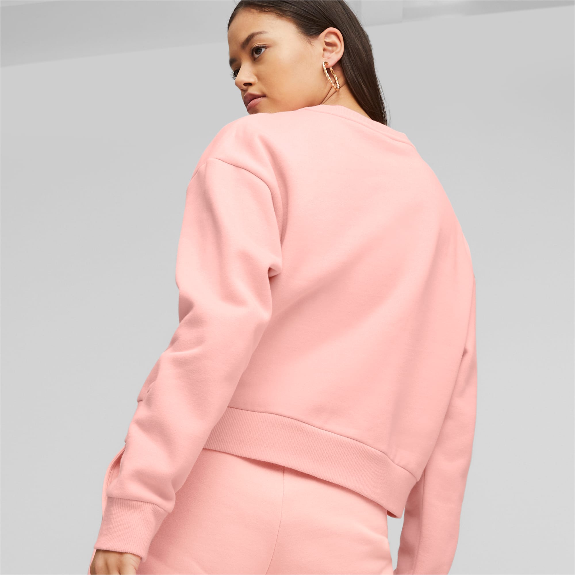 PUMA ESS+ Sweatshirt Voor Dames, Roze